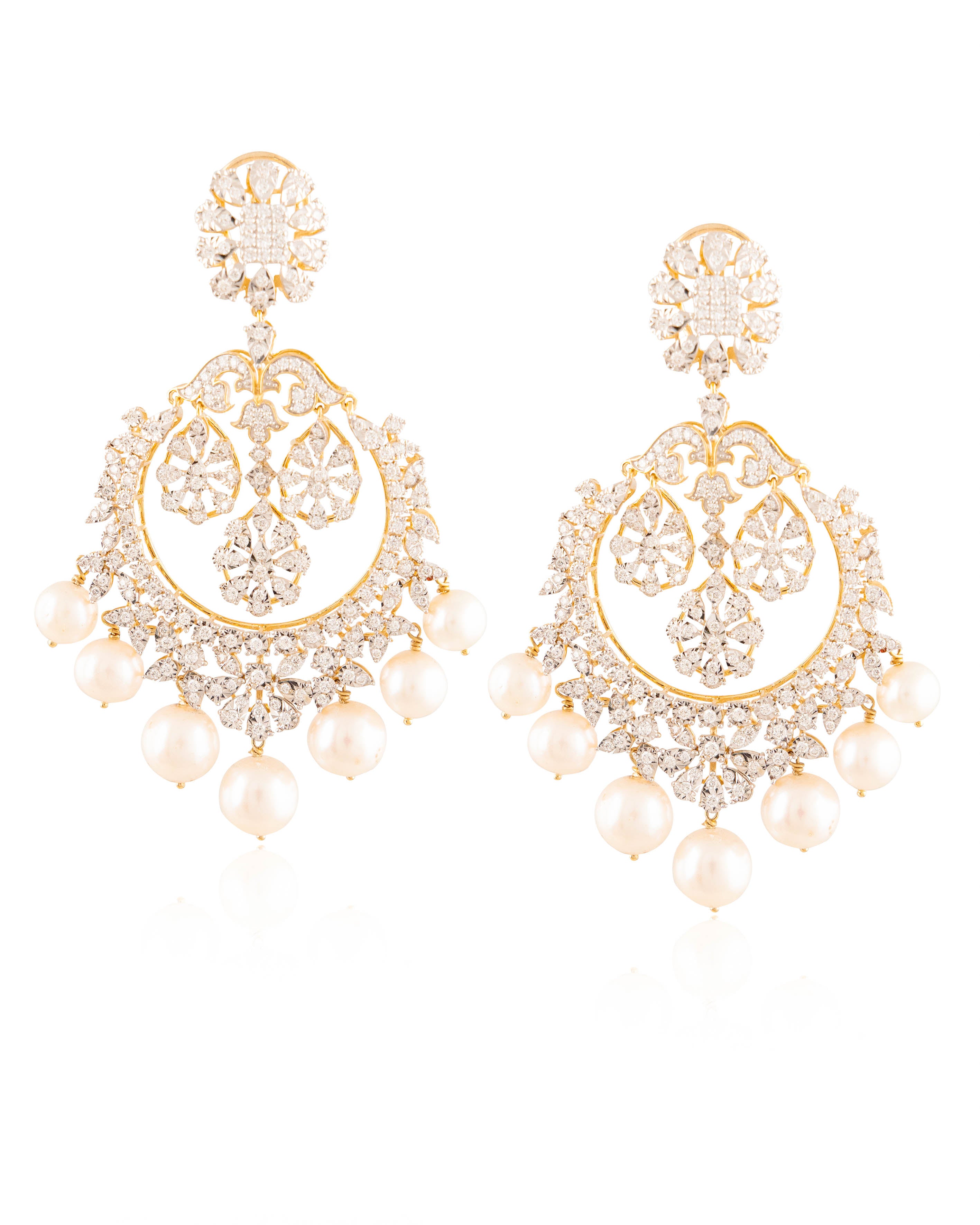 Diamond Chandbali Earrings