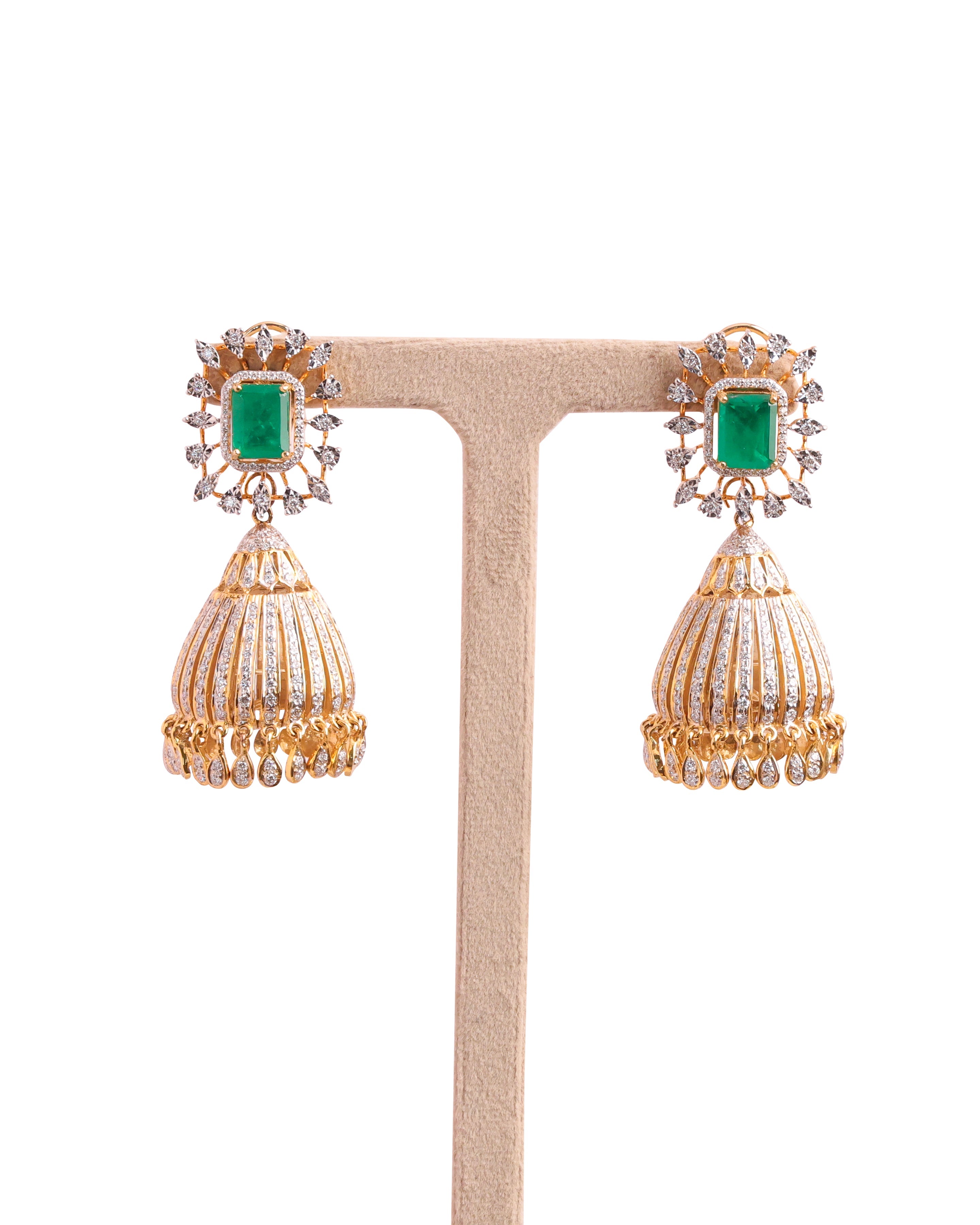 Diamond Jhumkas