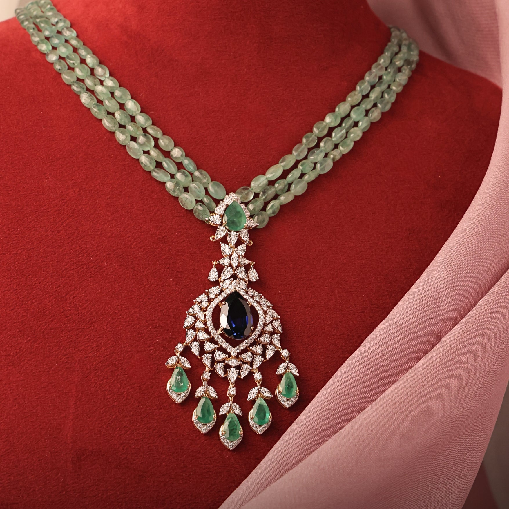 Kunika Diamond Bead Pendant