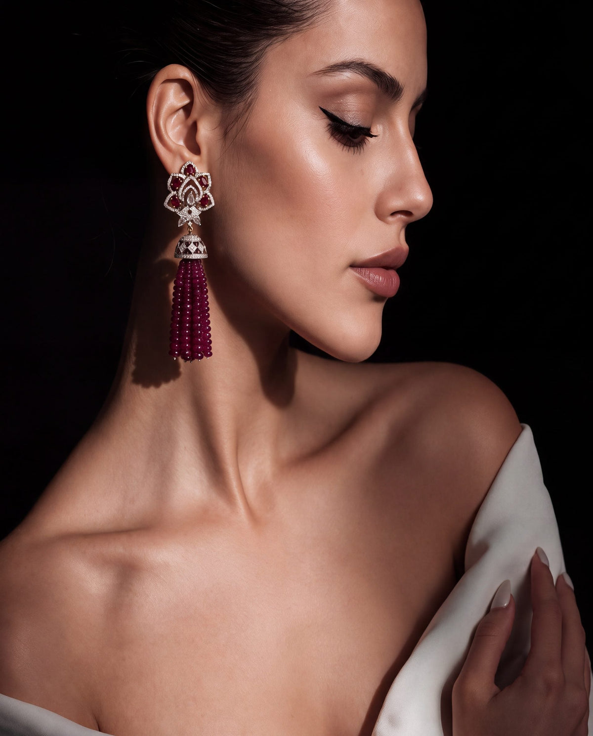 Diamond Long Earrings