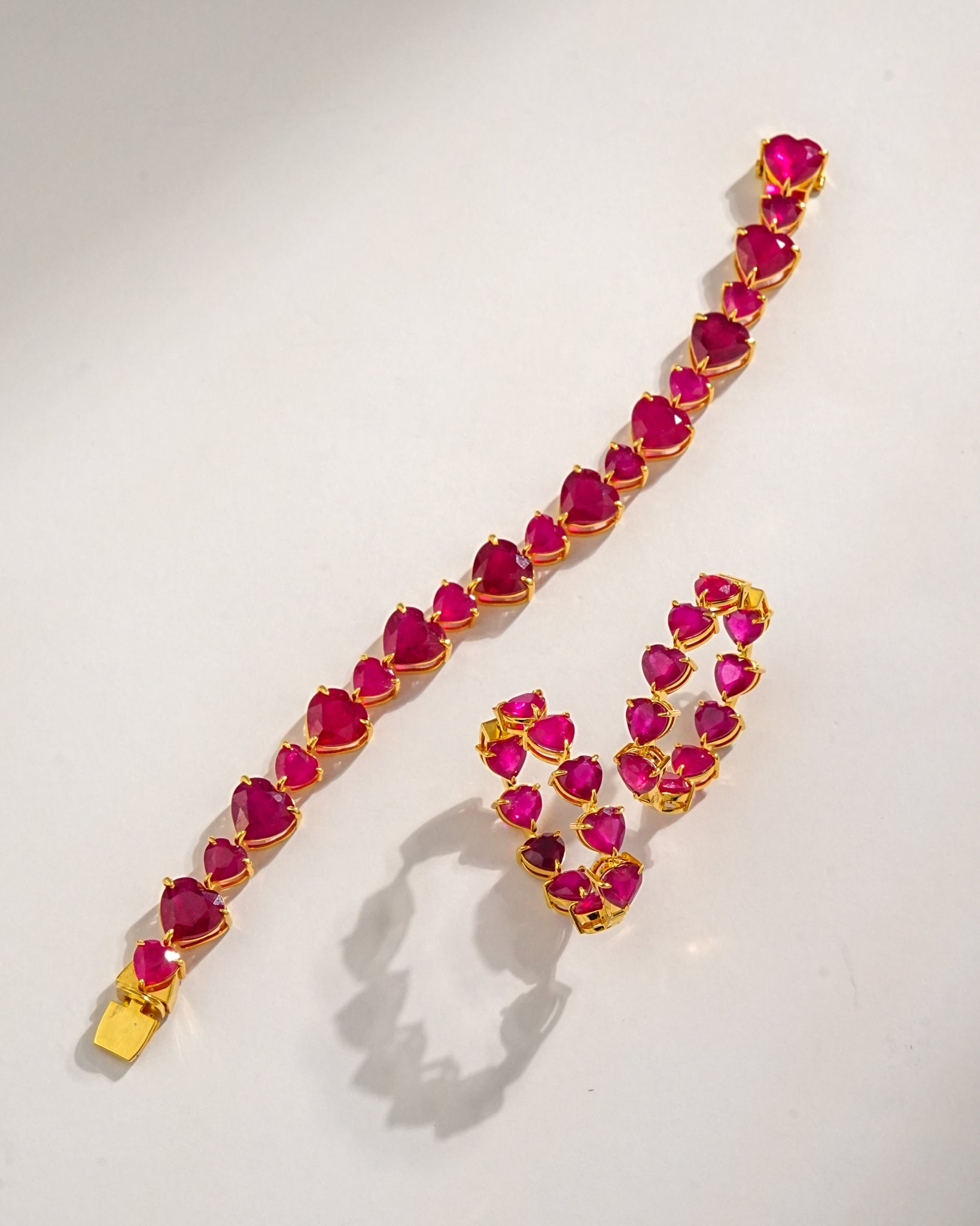 Veena Loose Bracelet And Vinisha Hoops Set