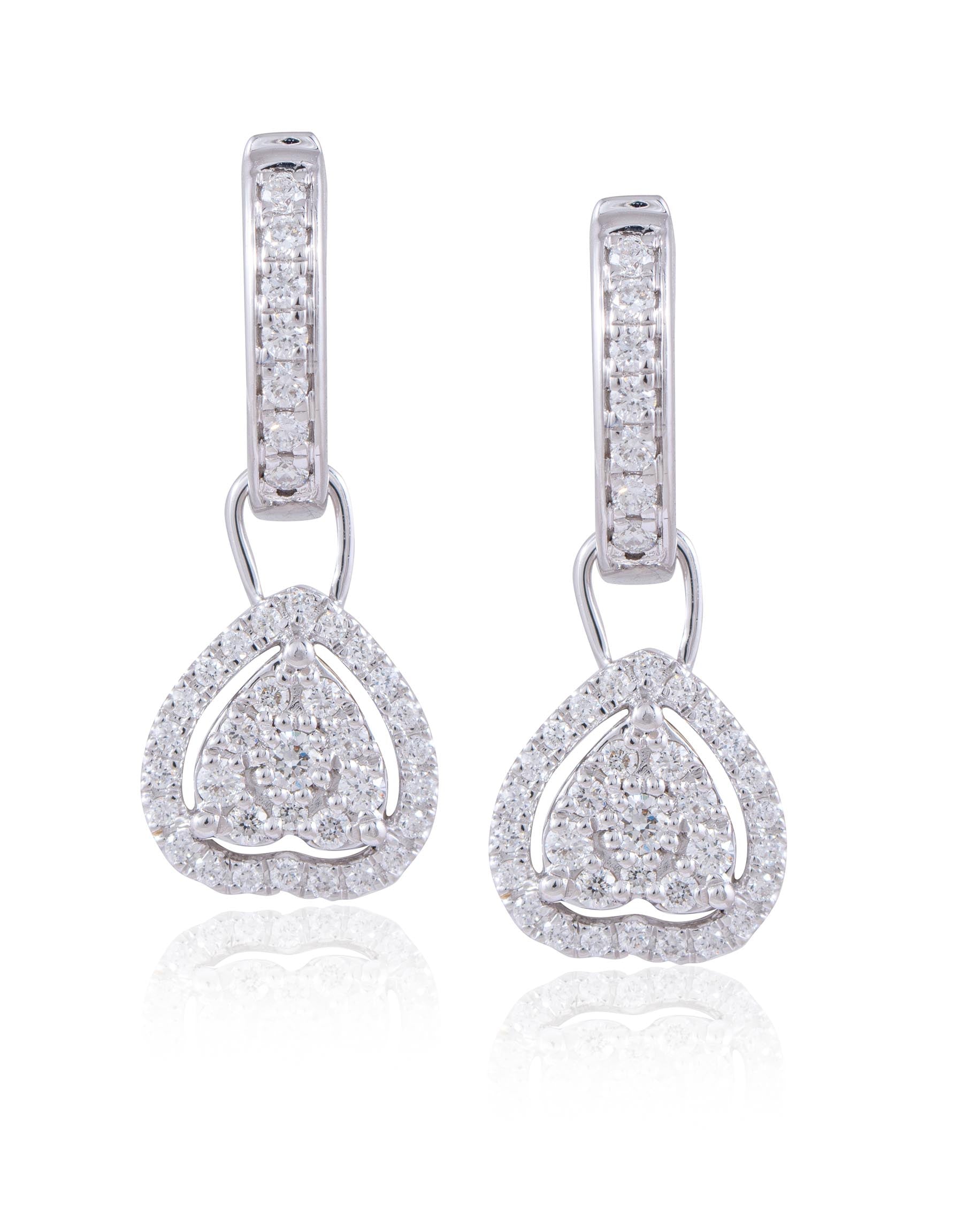 Heart Diamond Earrings for Women