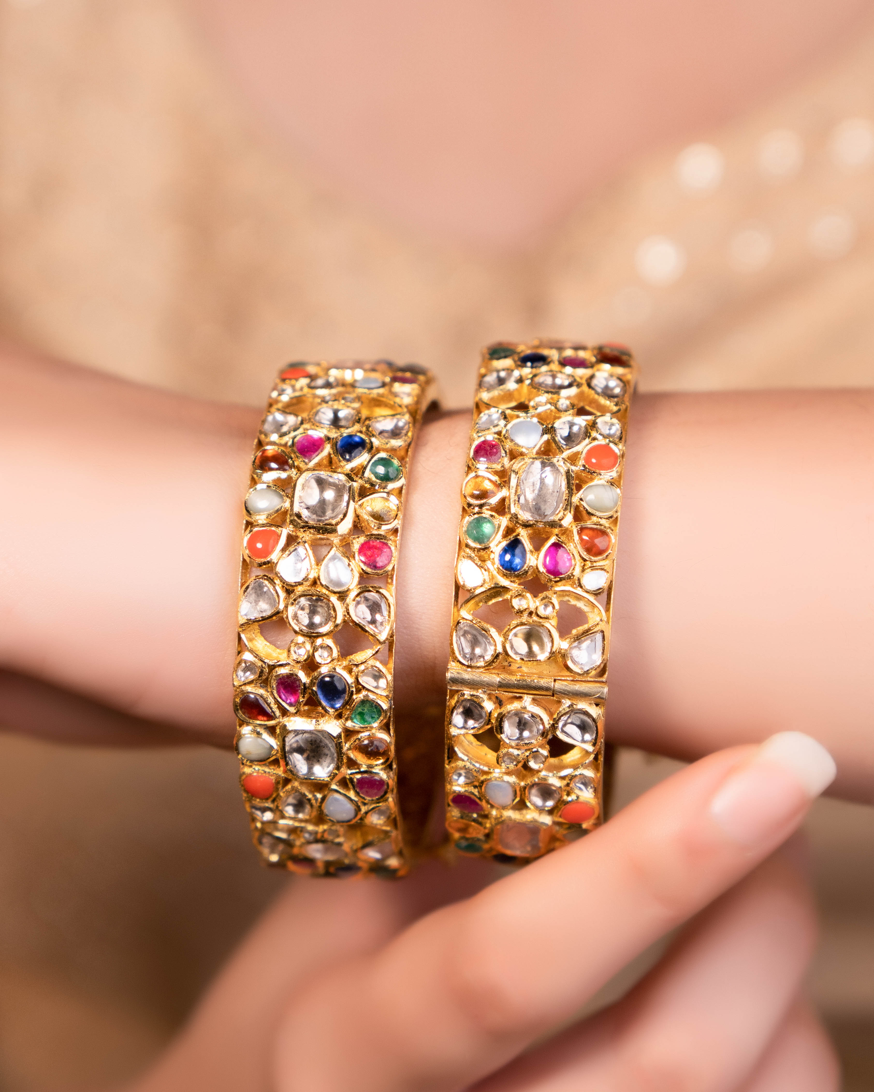 Zarina Jadau Polki Bangle - NO ORDERS