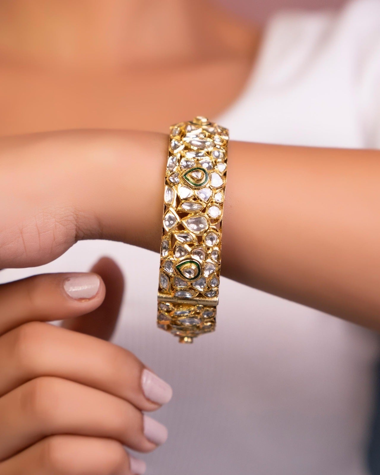 Jenny Jadau Polki Bangle