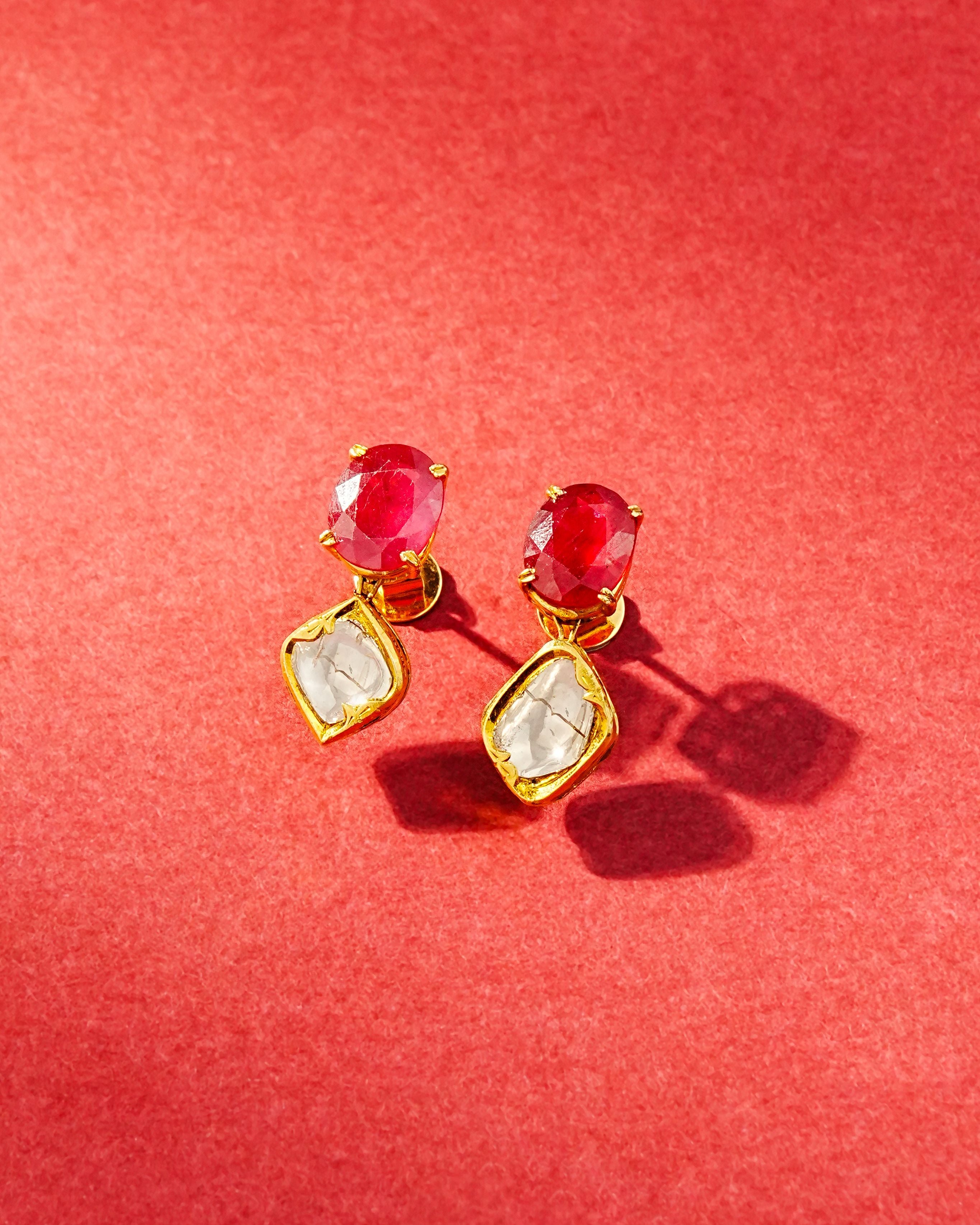 Janny Polki Long Earrings