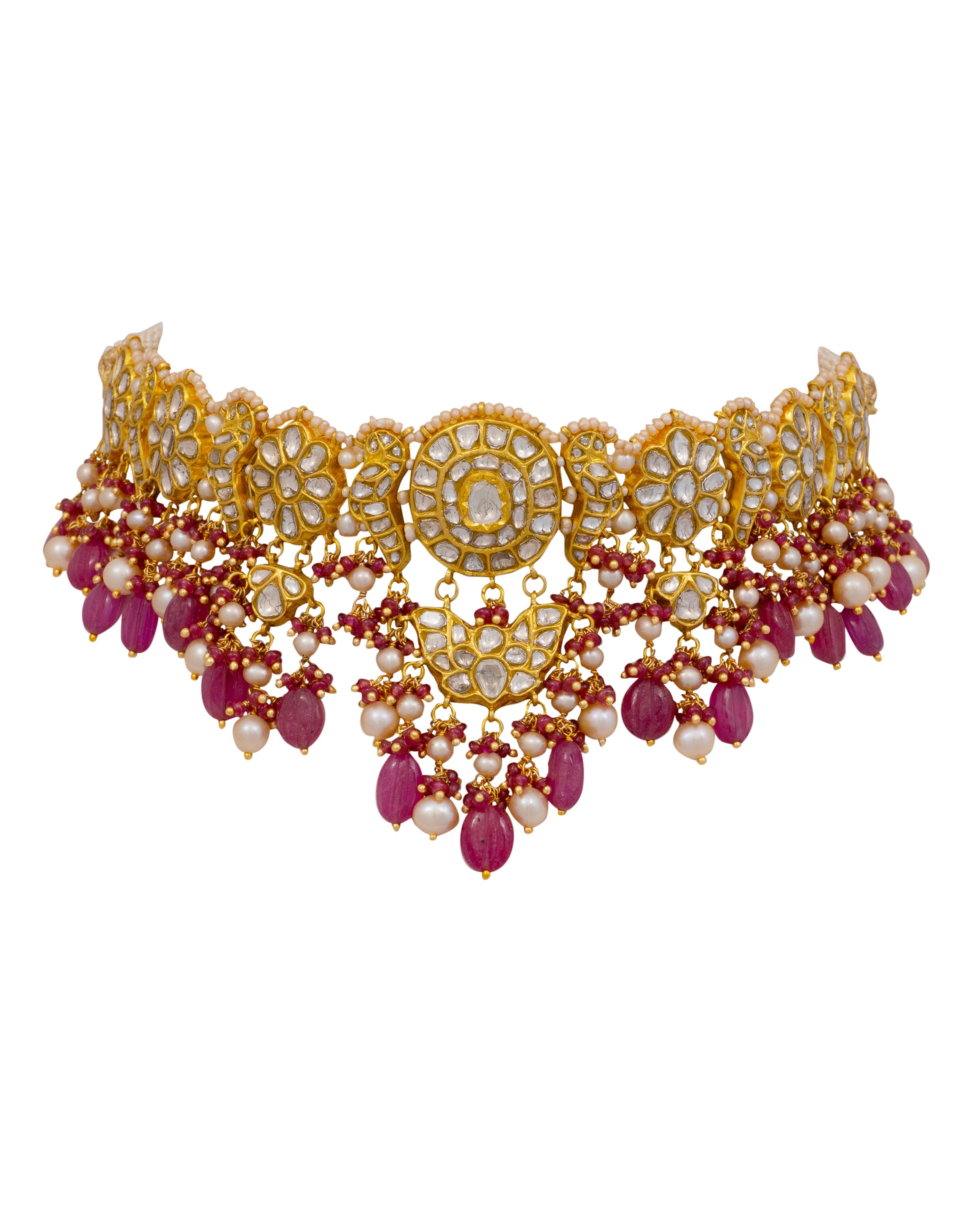 Anoop Choker and Shakti Earrings Polki Set
