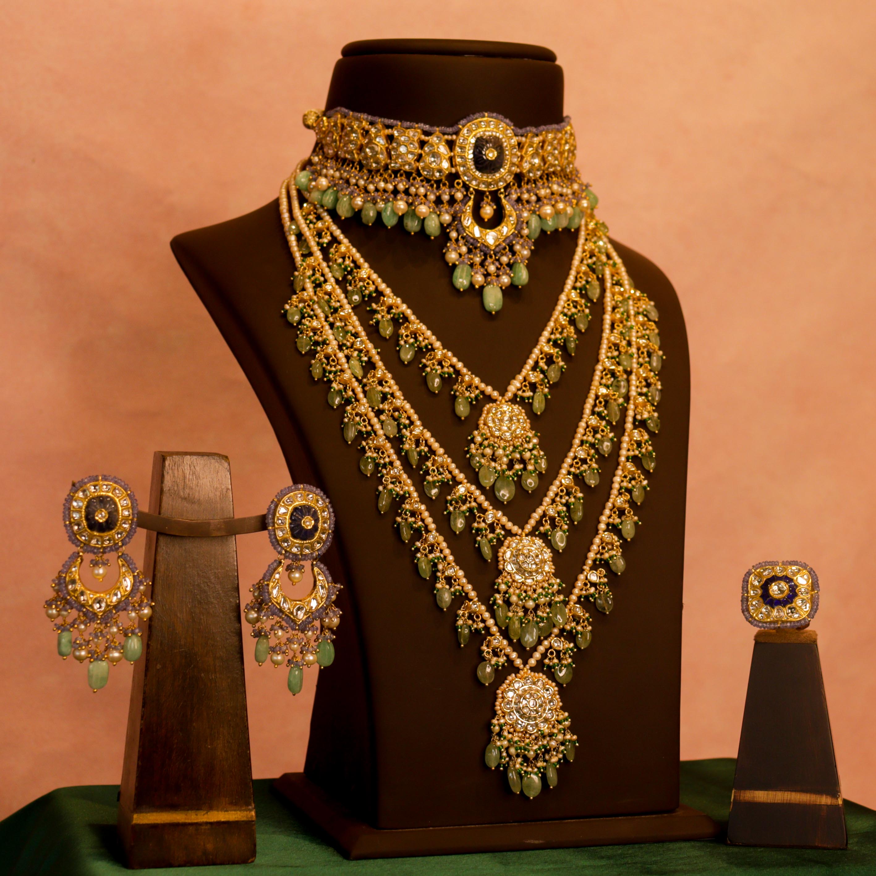 Purve Bridal Polki Set