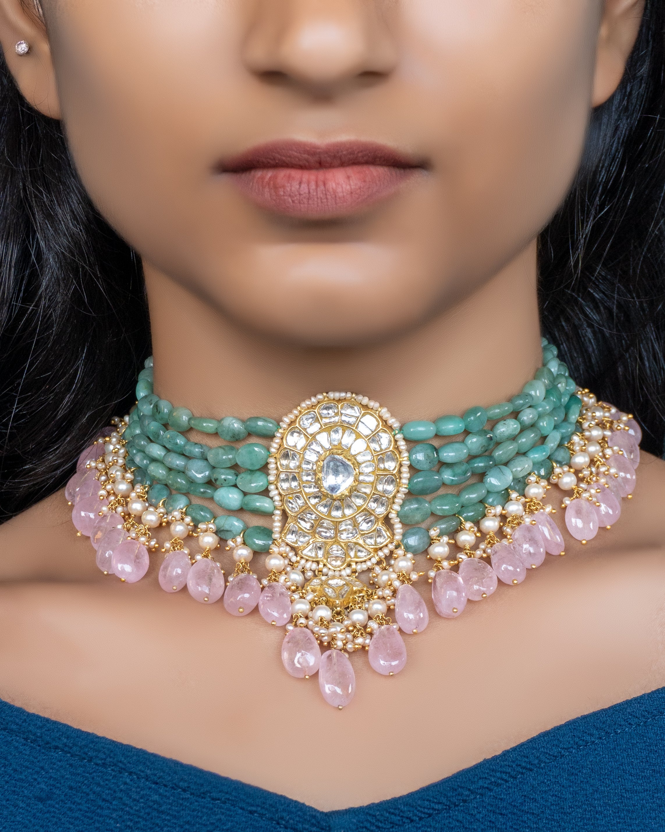 Drishti Polki Bead Choker