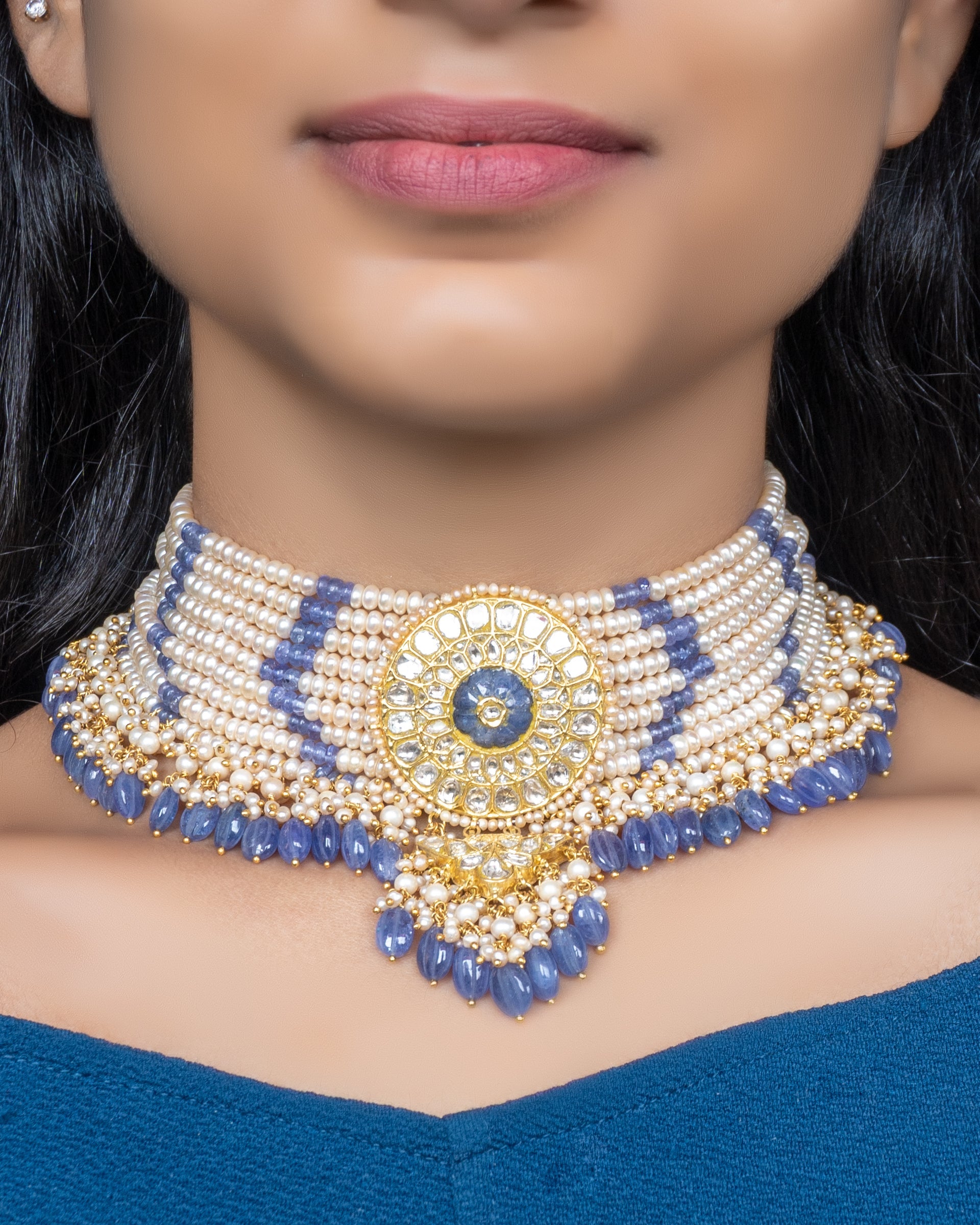 Charmi Polki Bead Choker