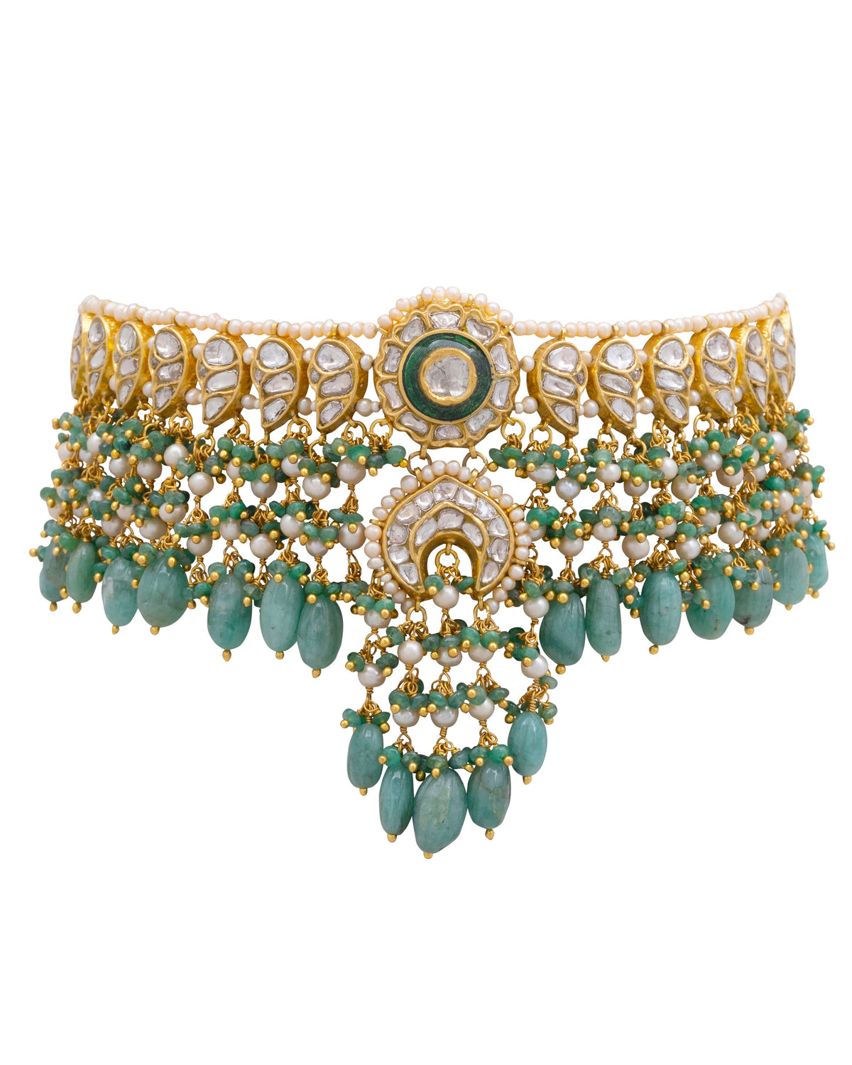 Sonam Choker and Dinisha Chandbalis Polki Set