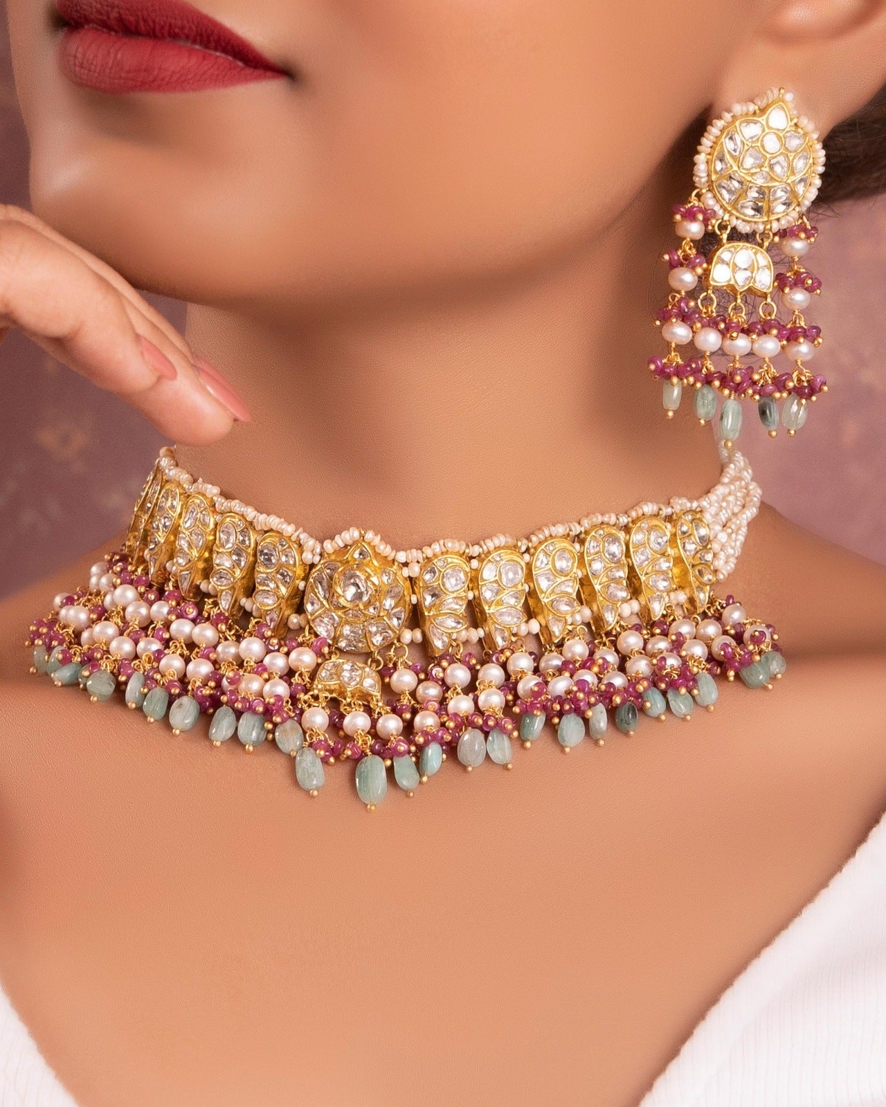 Dhvani Polki Choker