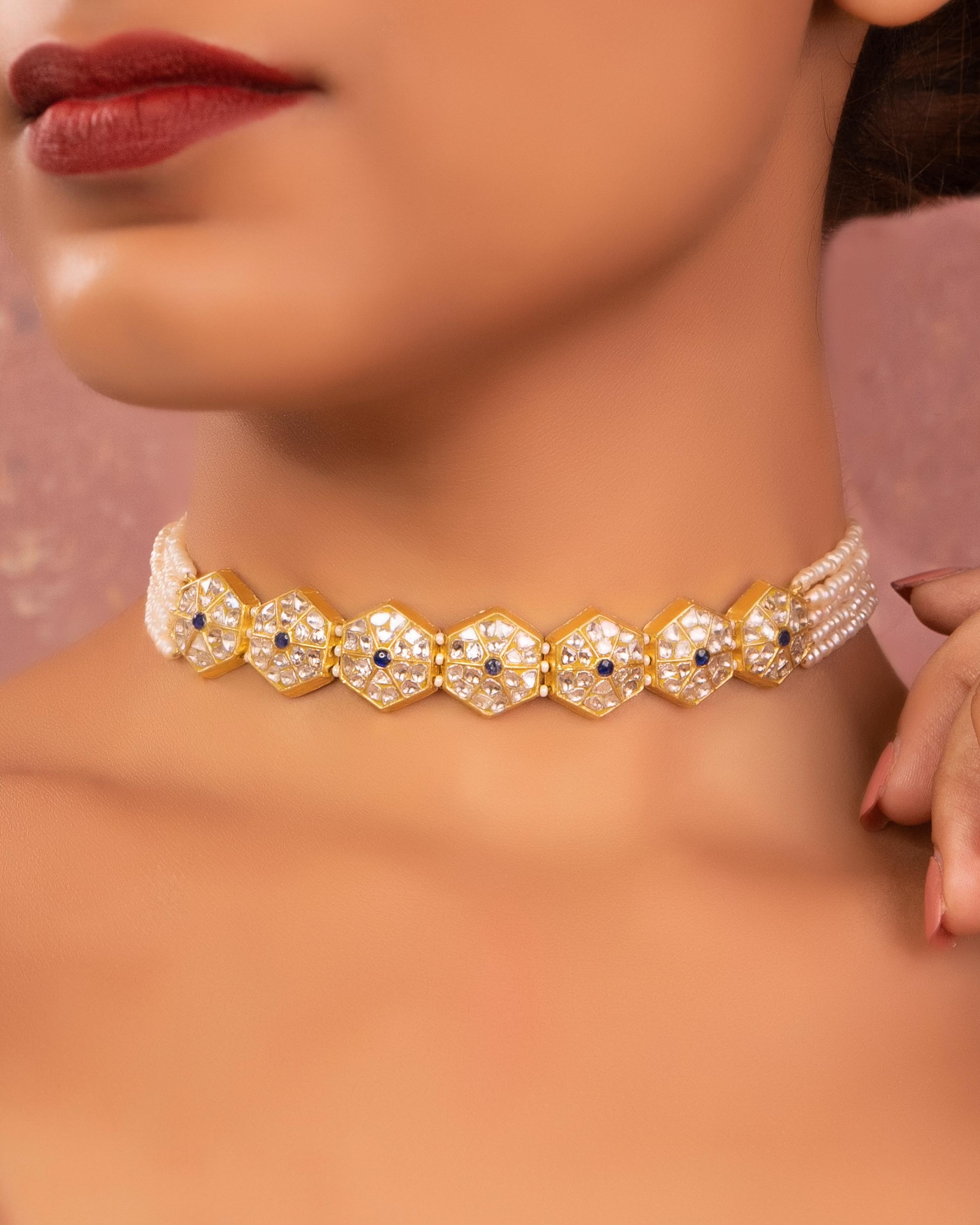 Mr And Mrs Mahi Set - Mahi Bridal Polki Set