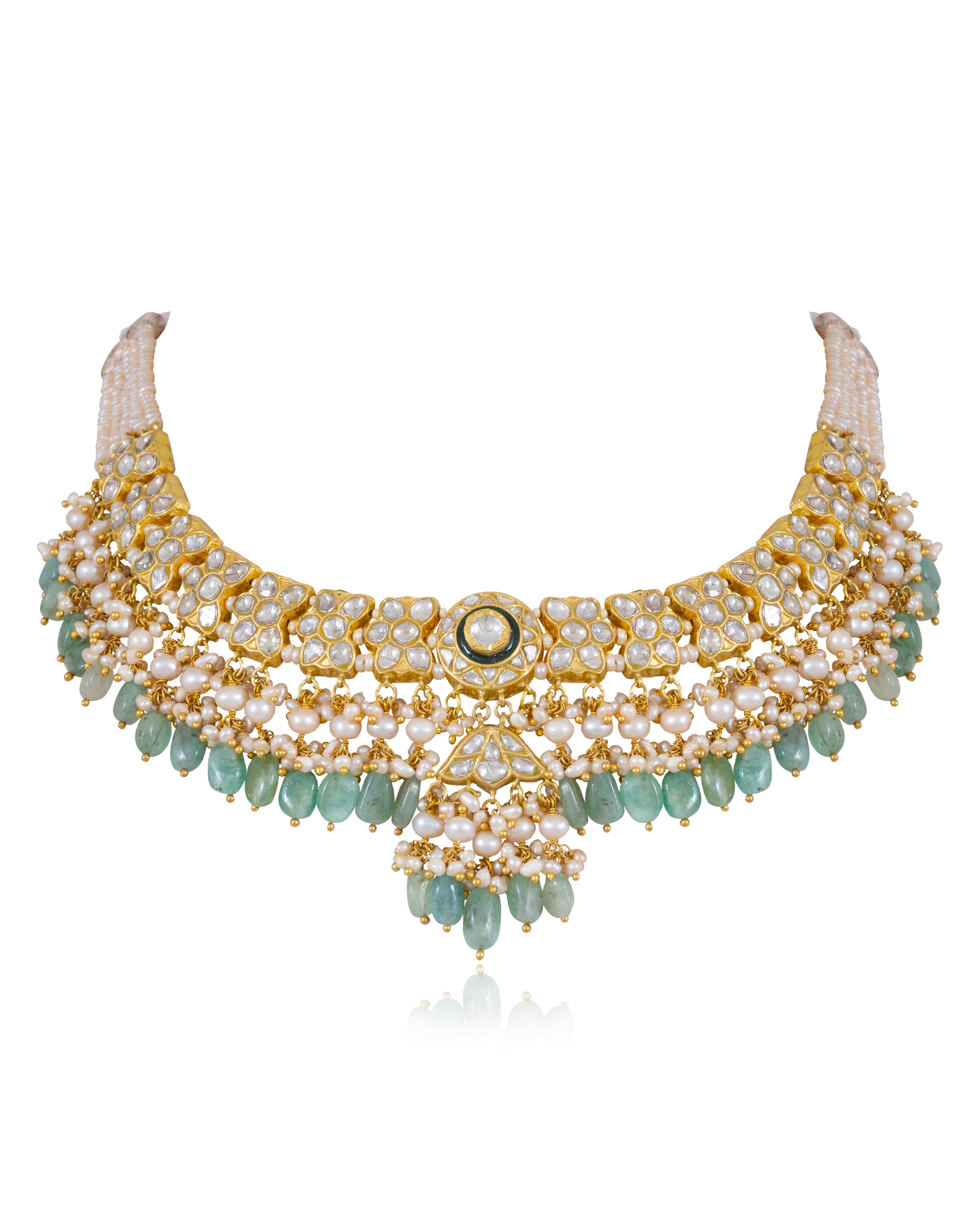 Mr And Mrs Mahi Set - Mahi Bridal Polki Set