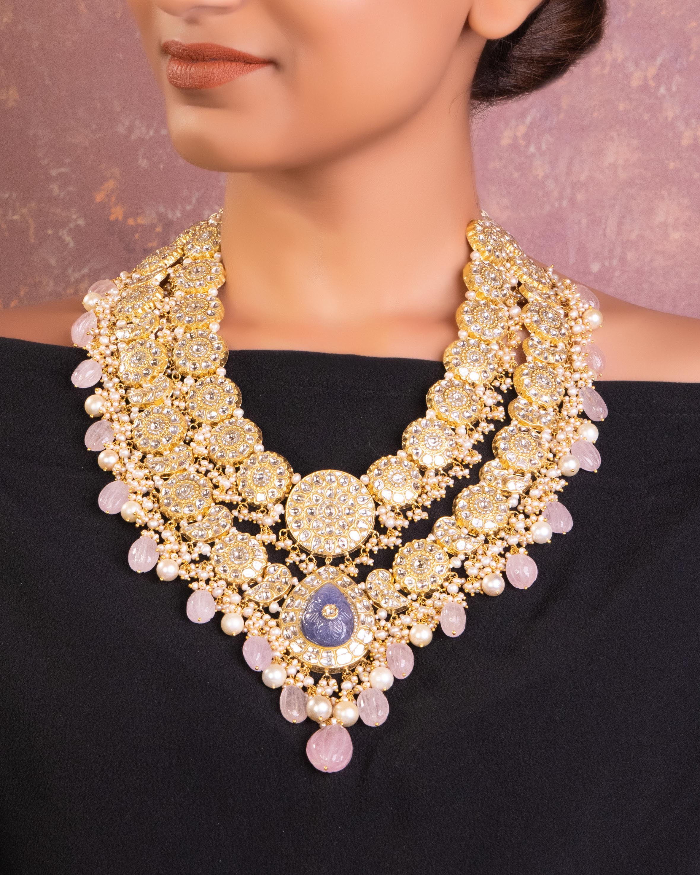 Darshita Polki Long Necklace
