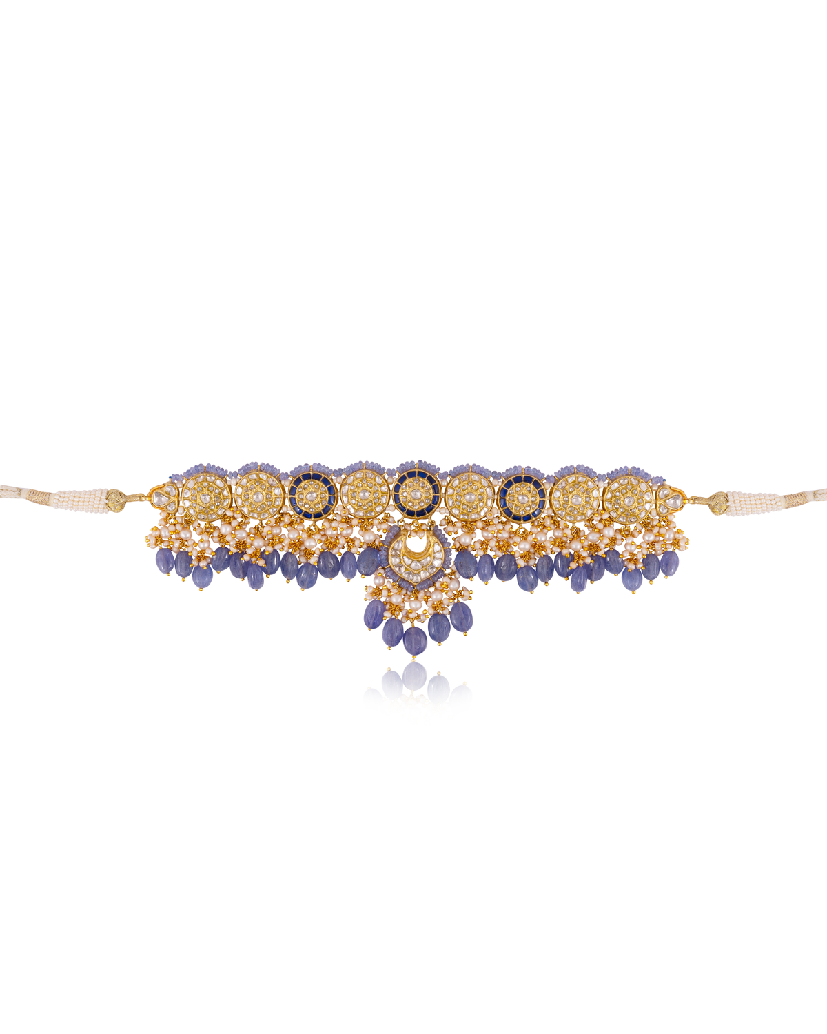 Dipiksha Choker And Neehaar Chandbalis Polki Set