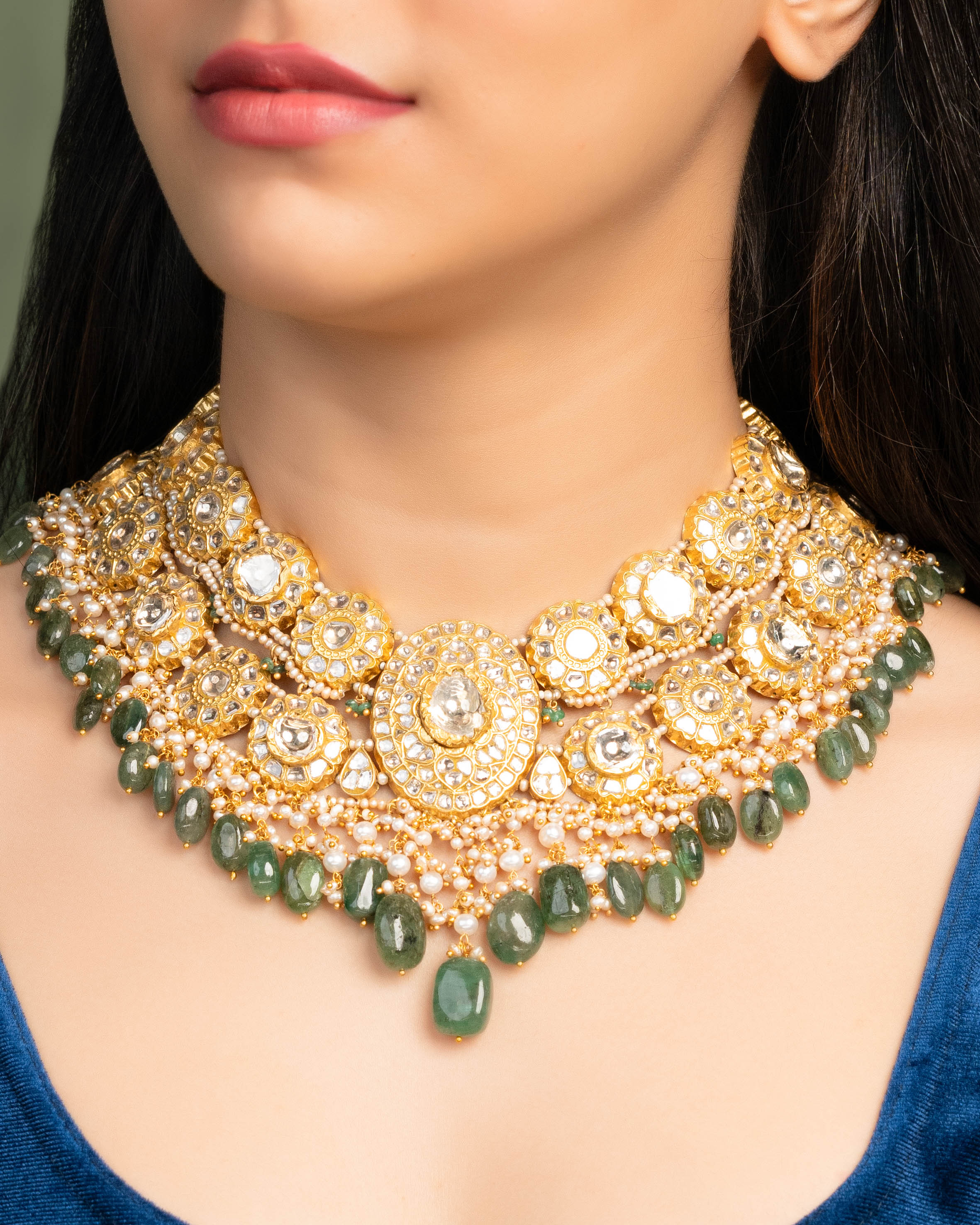 Ojal Polki Long Necklace