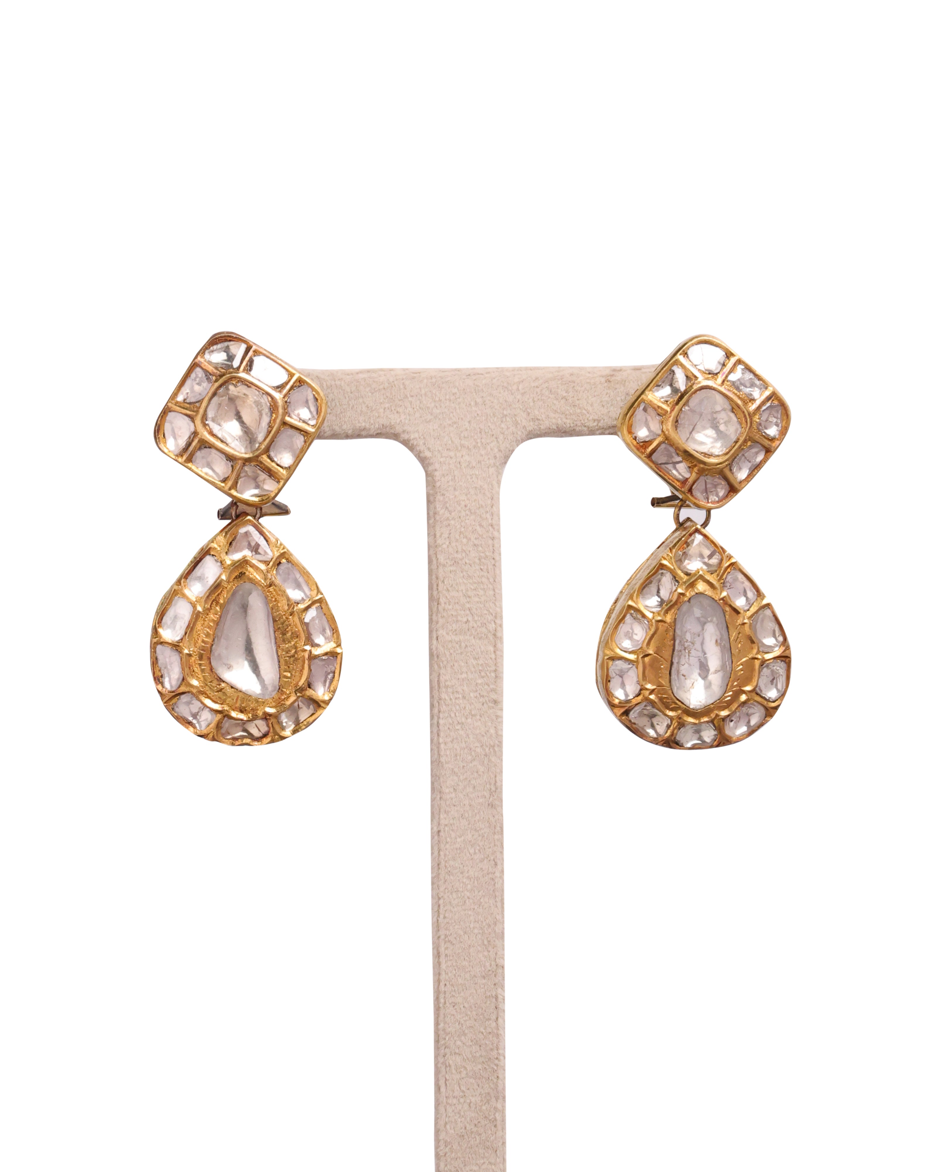 Ojasvi Polki Long Earrings