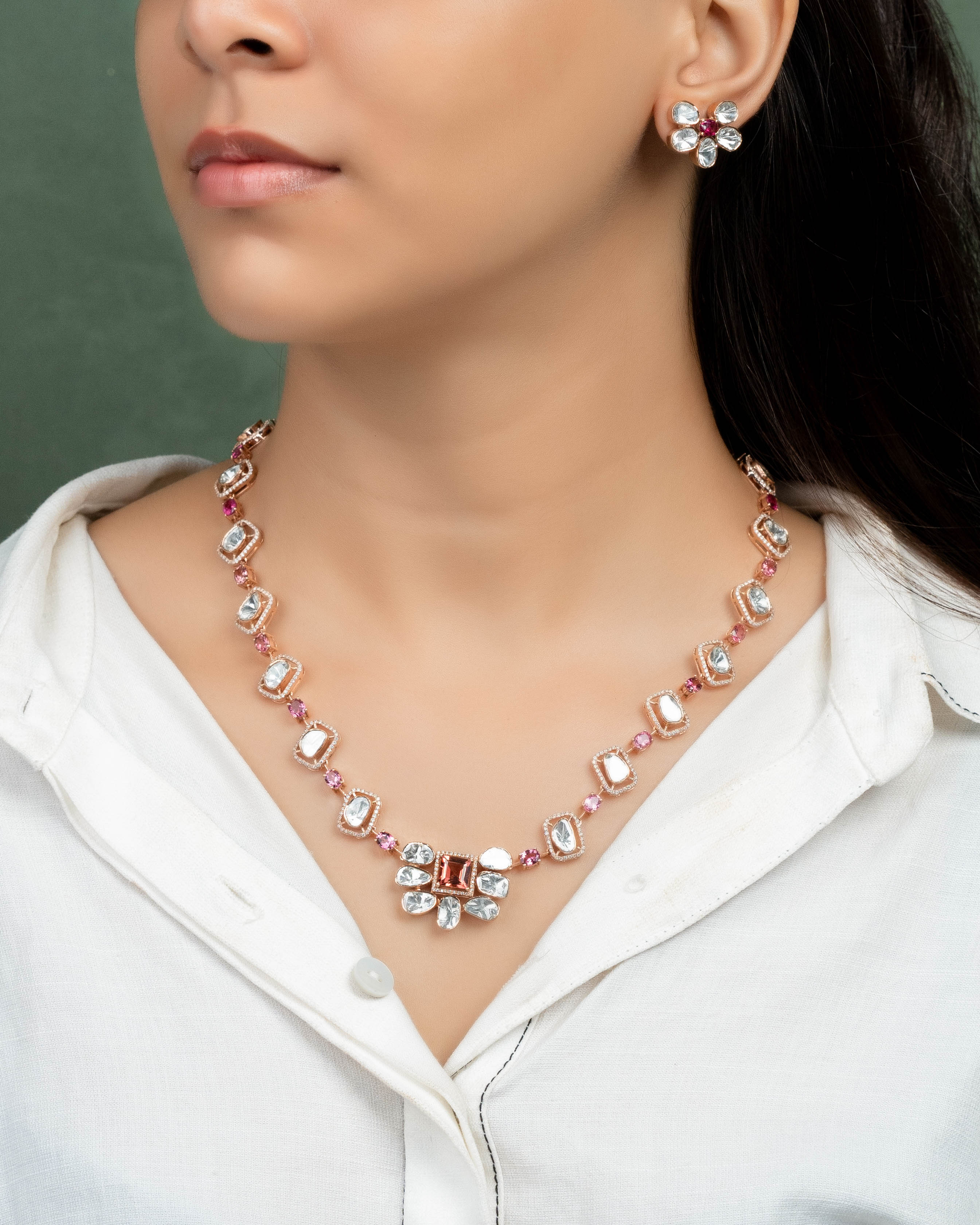 Maeve Polki And Diamond Necklace