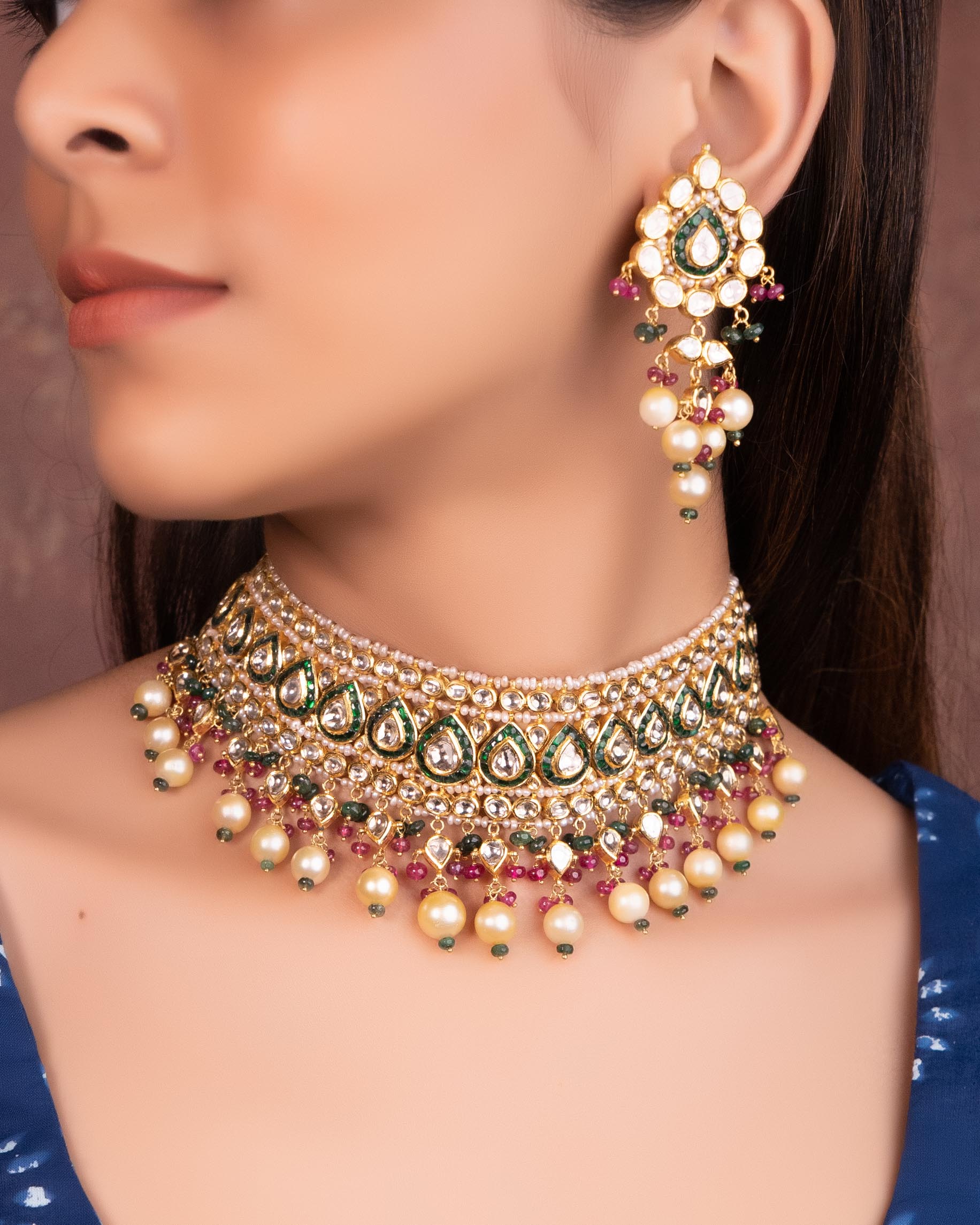 Bhumi Jadau Polki Choker