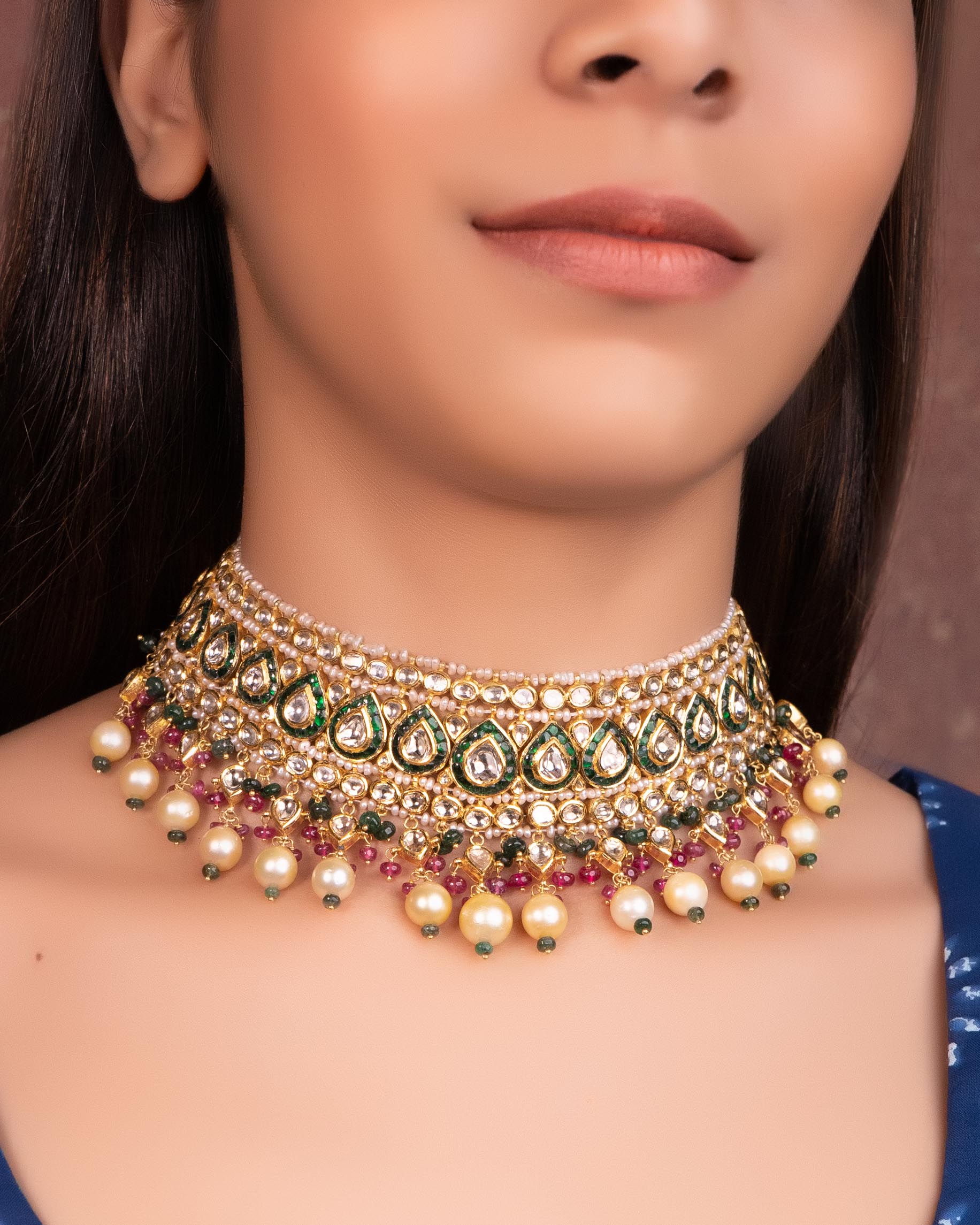 Bhumi Jadau Polki Choker