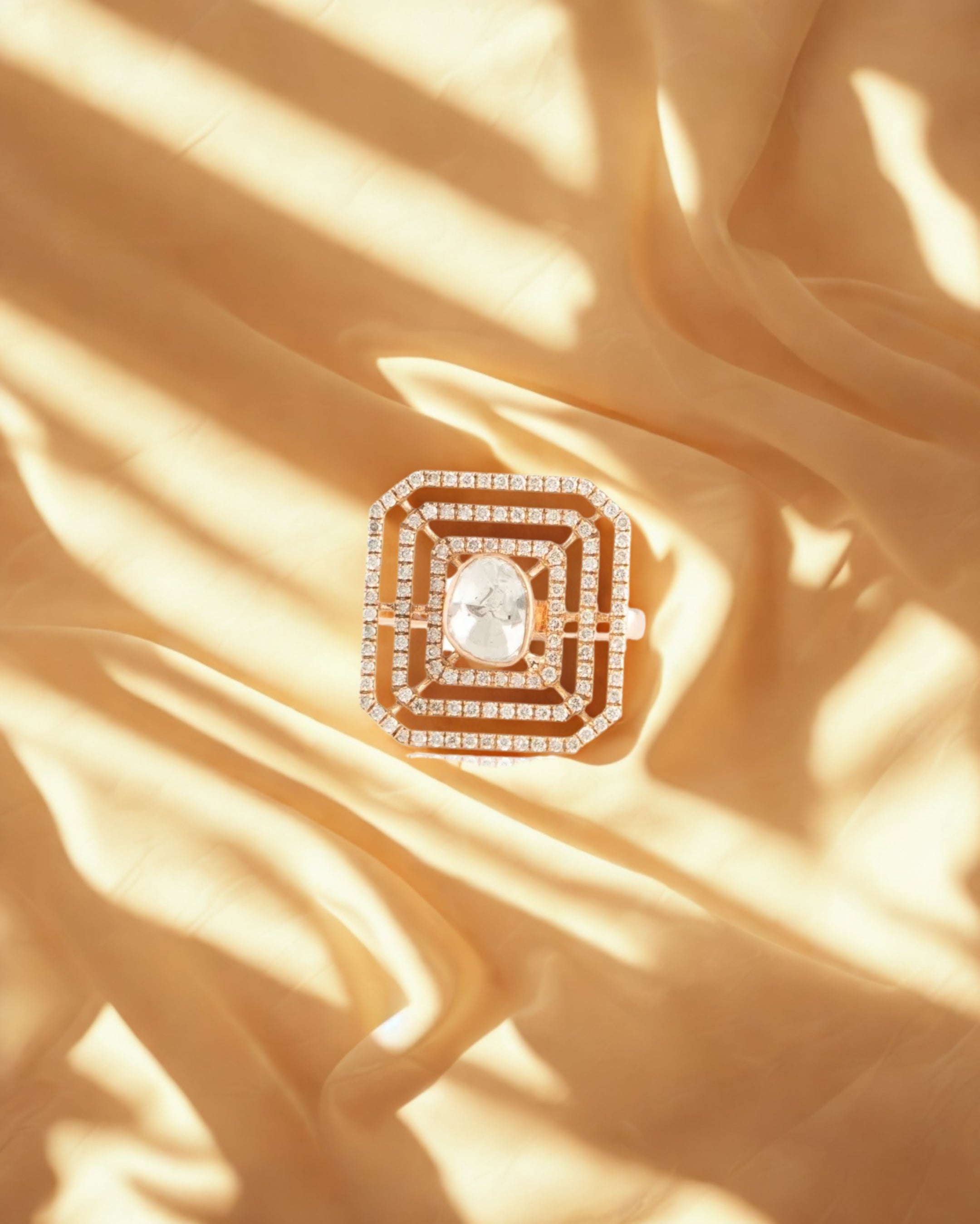 Melba Polki And Diamond Ring