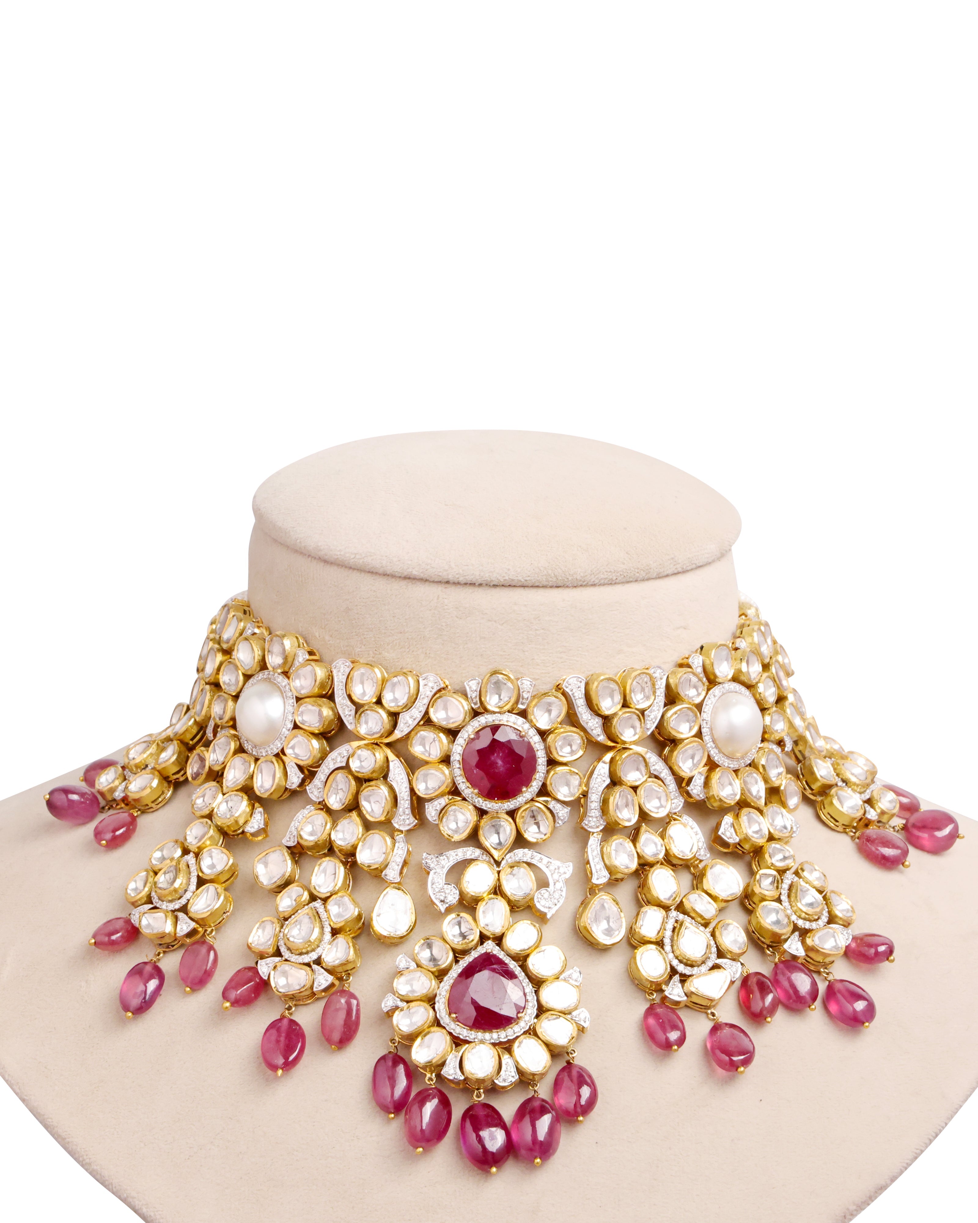 Jadau Polki Choker Set