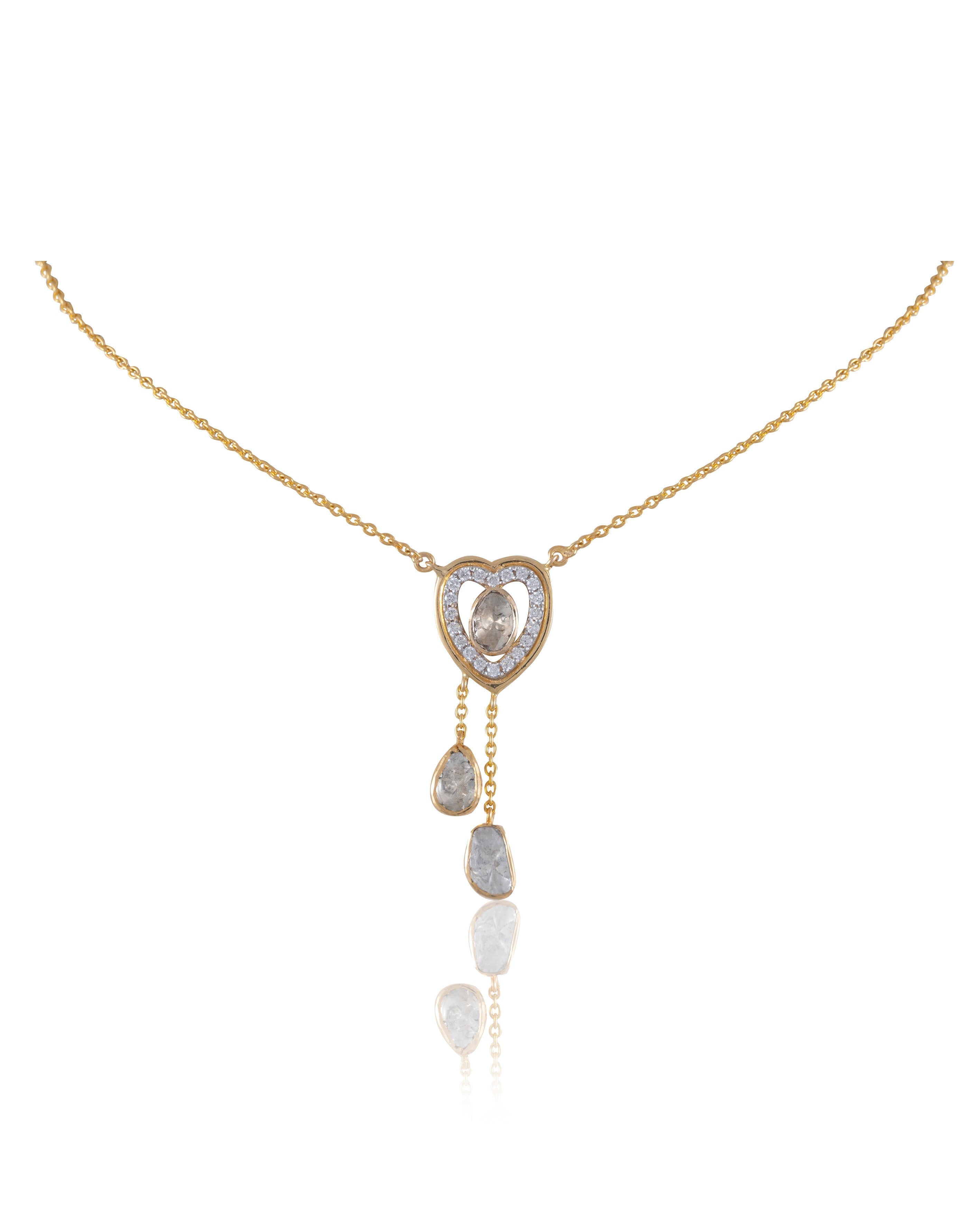 Justine Polki And Diamond Pendant