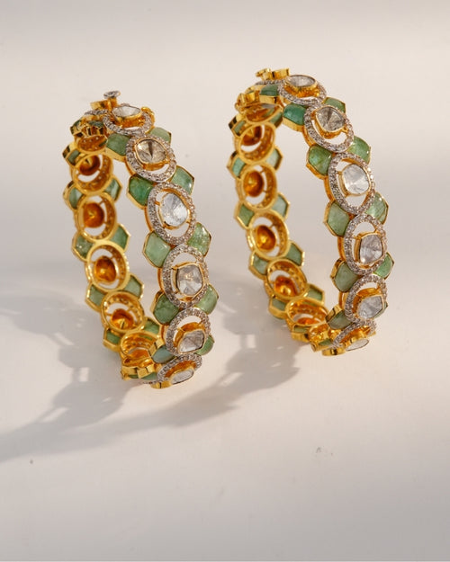 Evie Polki And Diamond Bangle