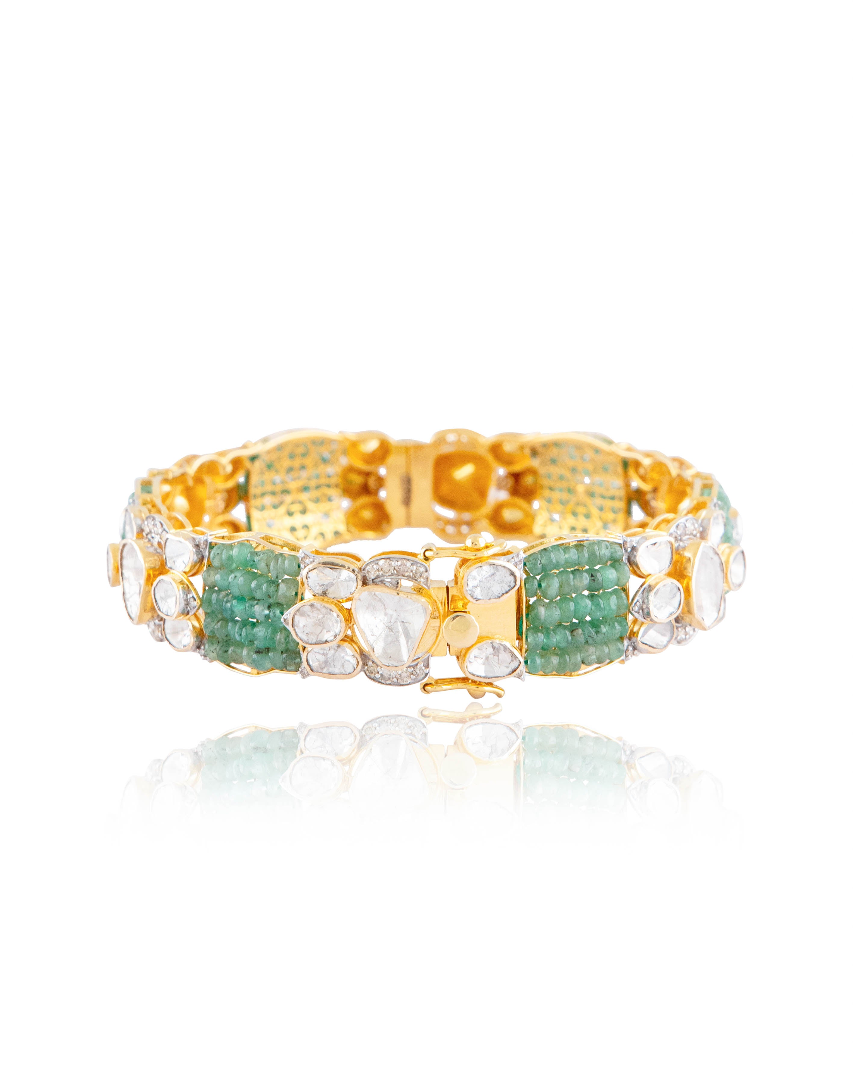 Kanika Polki And Diamond Bangle