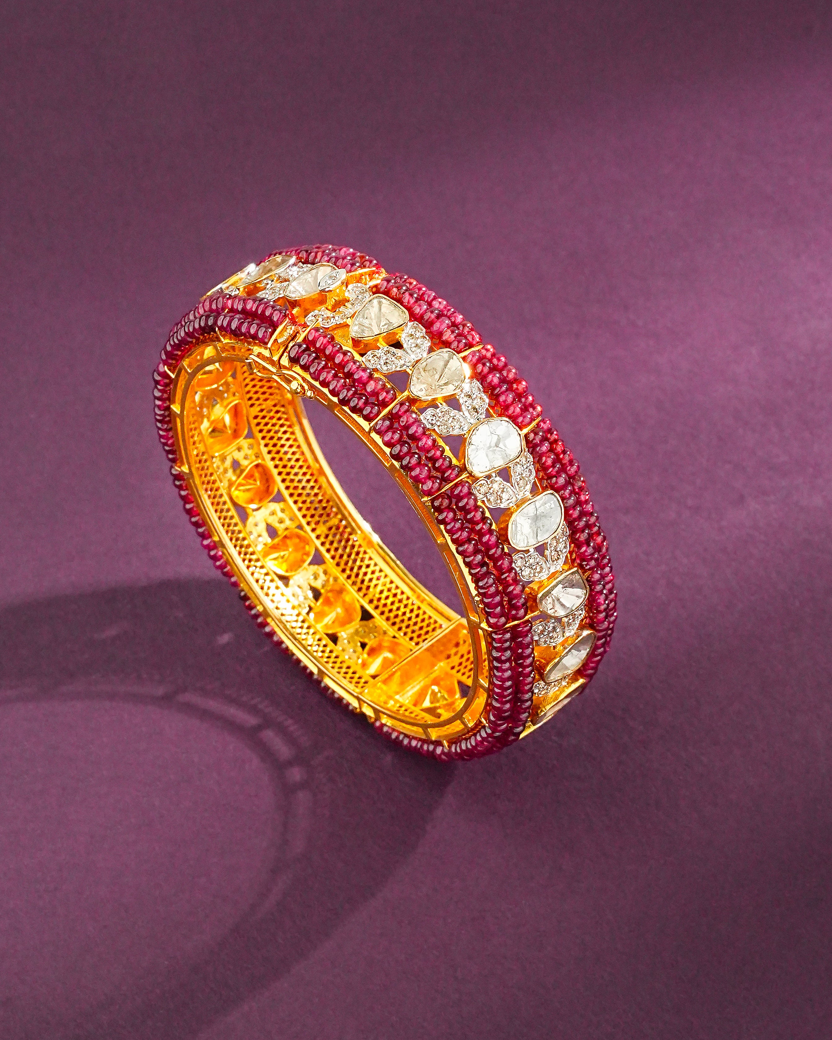 Audrey Polki And Diamond Bangle