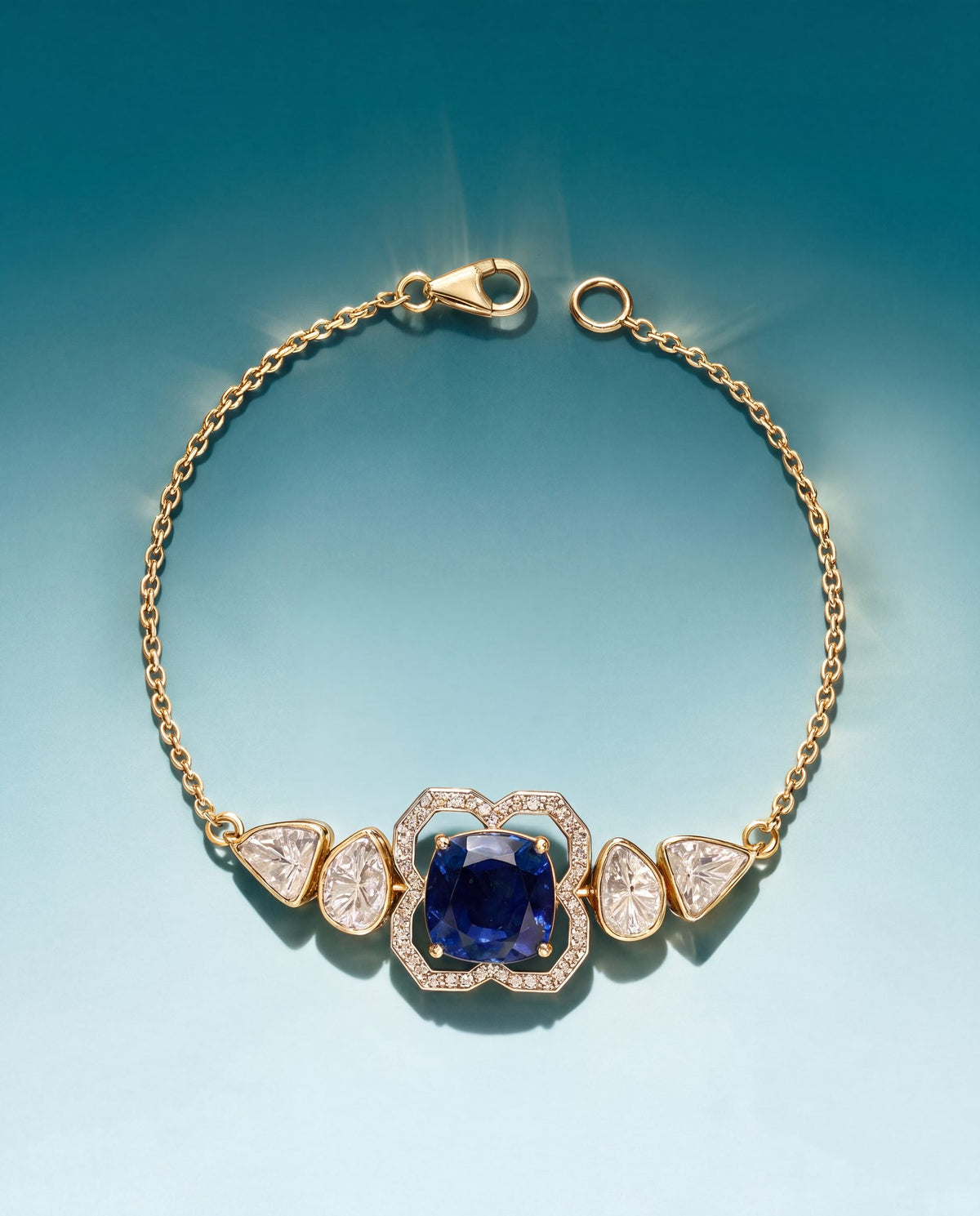 Shaila Polki And Diamond Loose Bracelet