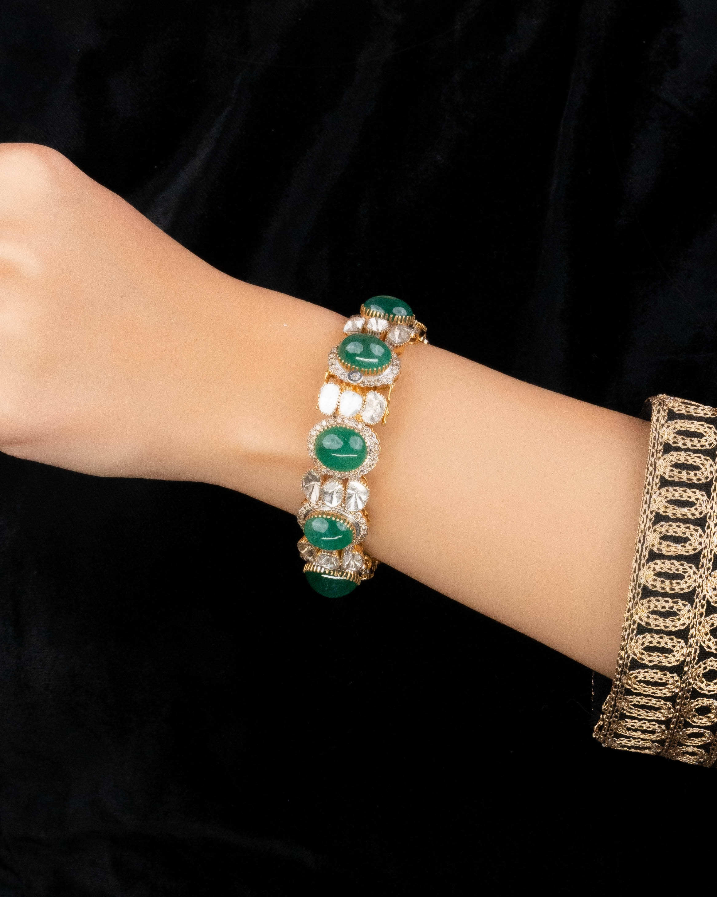 Inanya Polki And Diamond Bangle