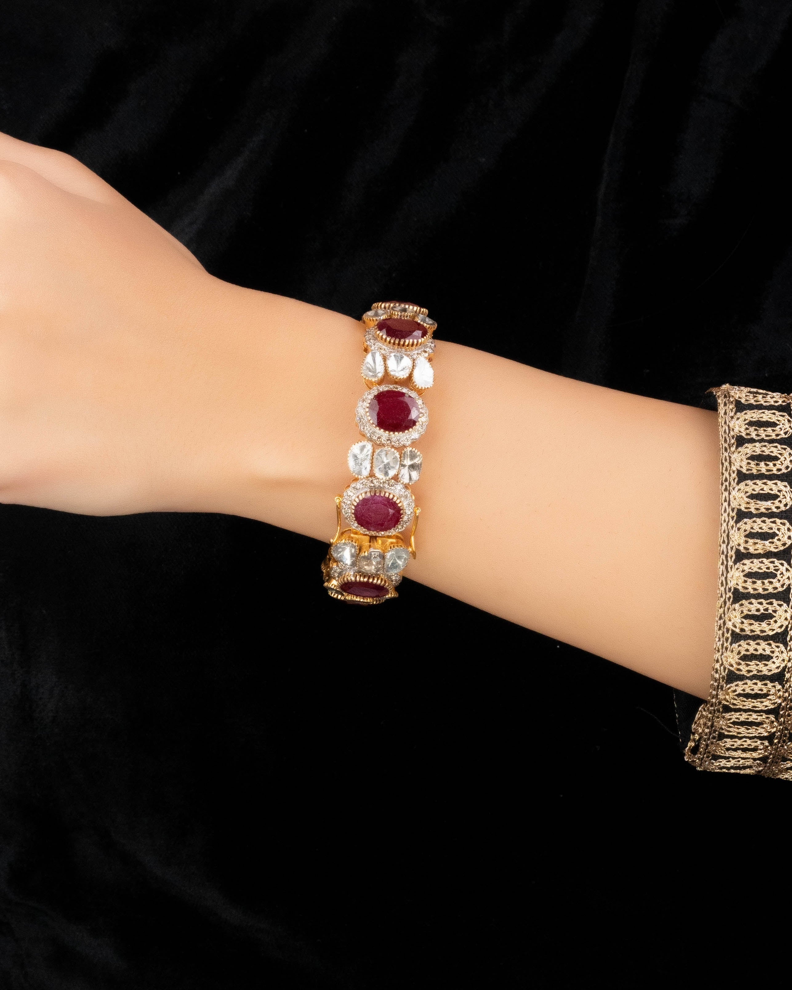 Punit Polki And Diamond Bangle