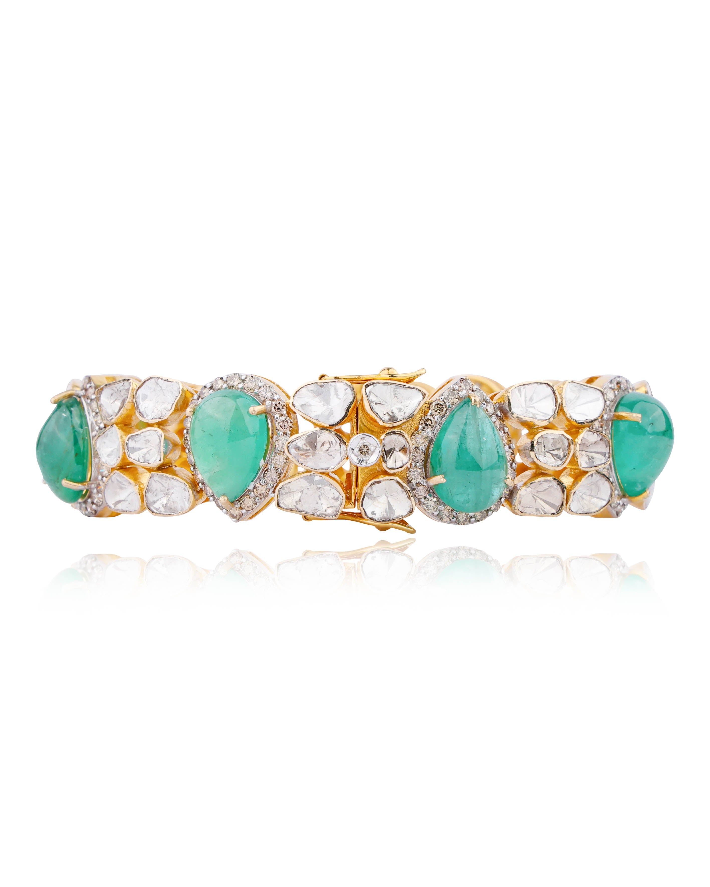 Shiksha Polki And Diamond Bangle