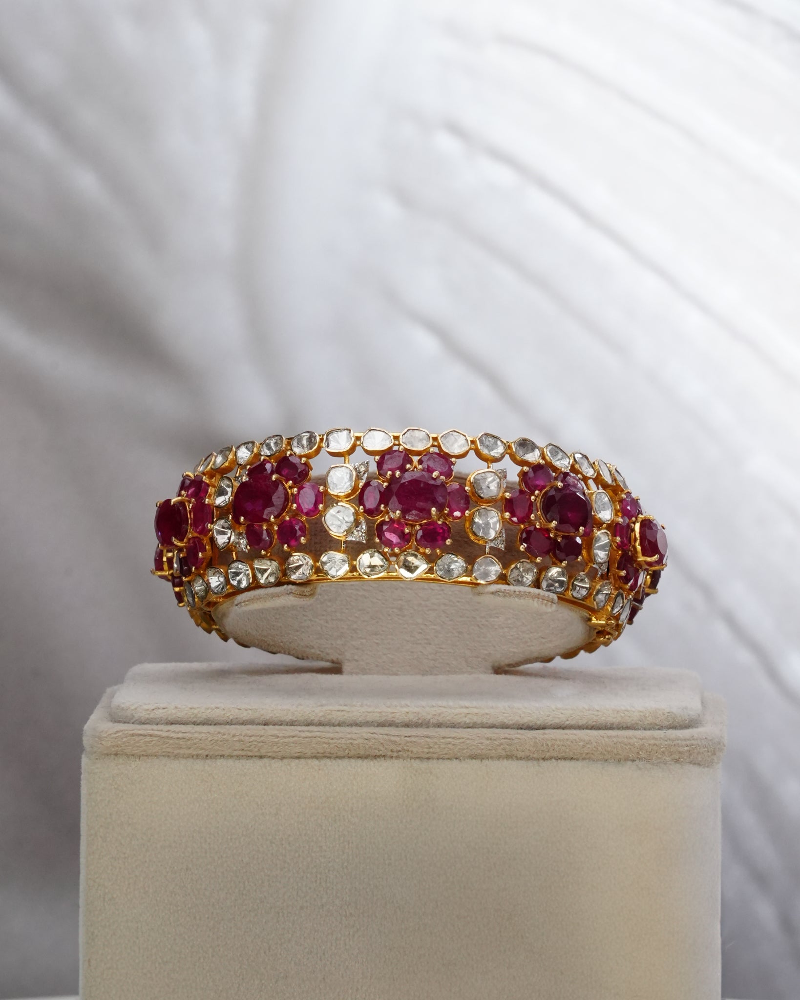 Beatrice Polki And Diamond Bangle