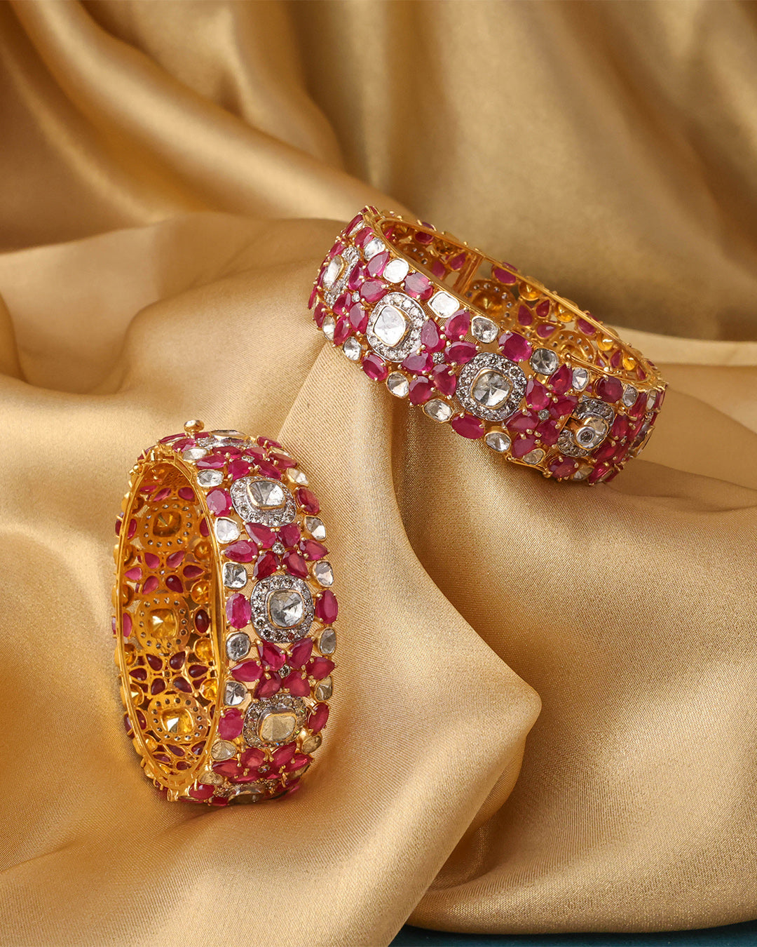 Vivienne Polki And Diamond Bangle