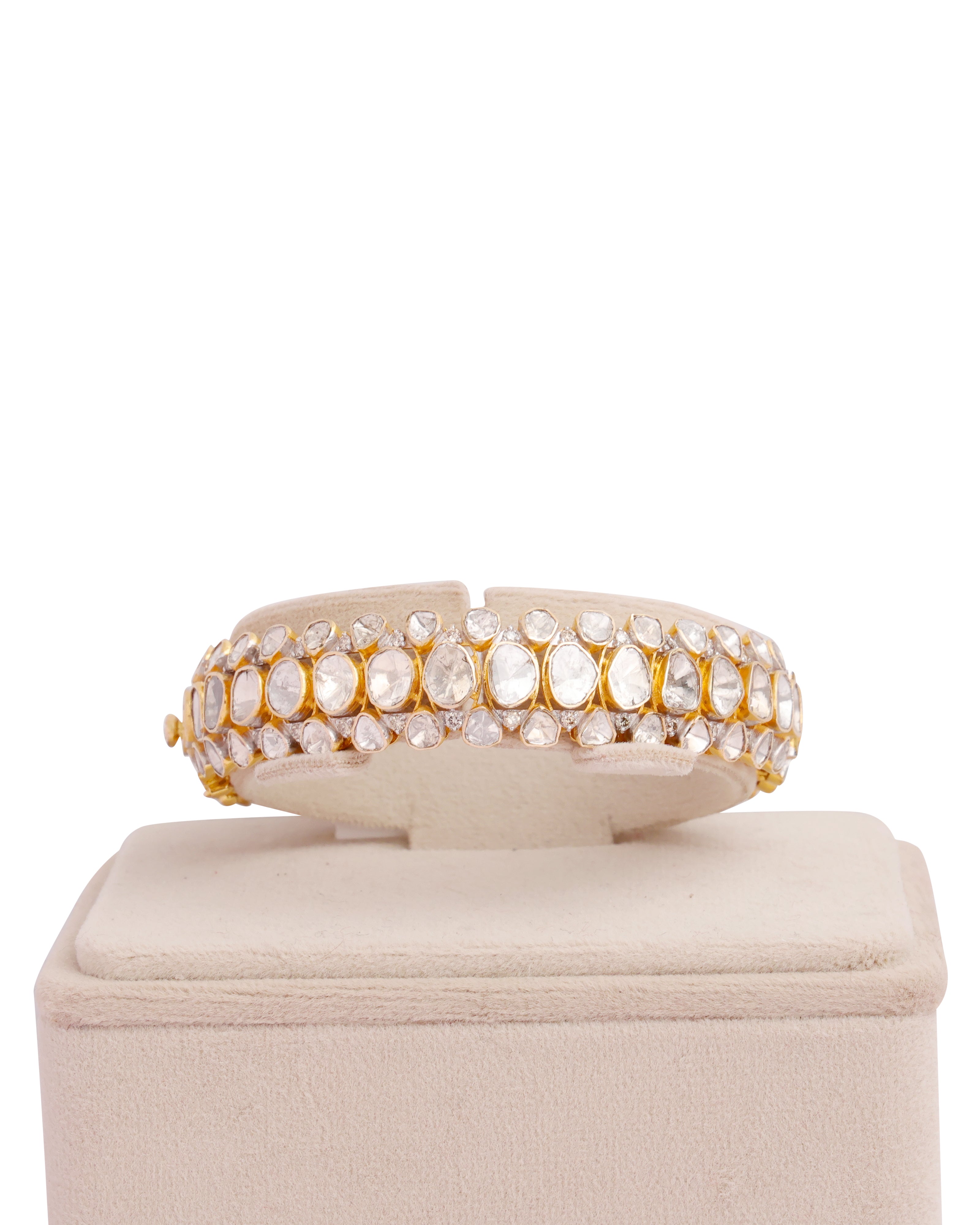 Meher Polki And Diamond Bangles