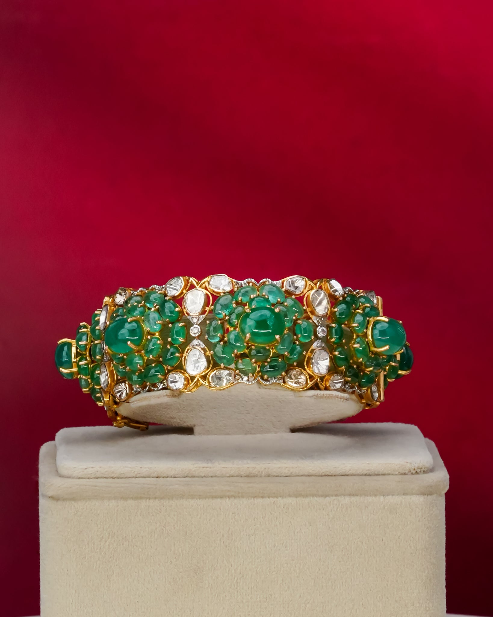 Rakshita Polki And Diamond Bangle