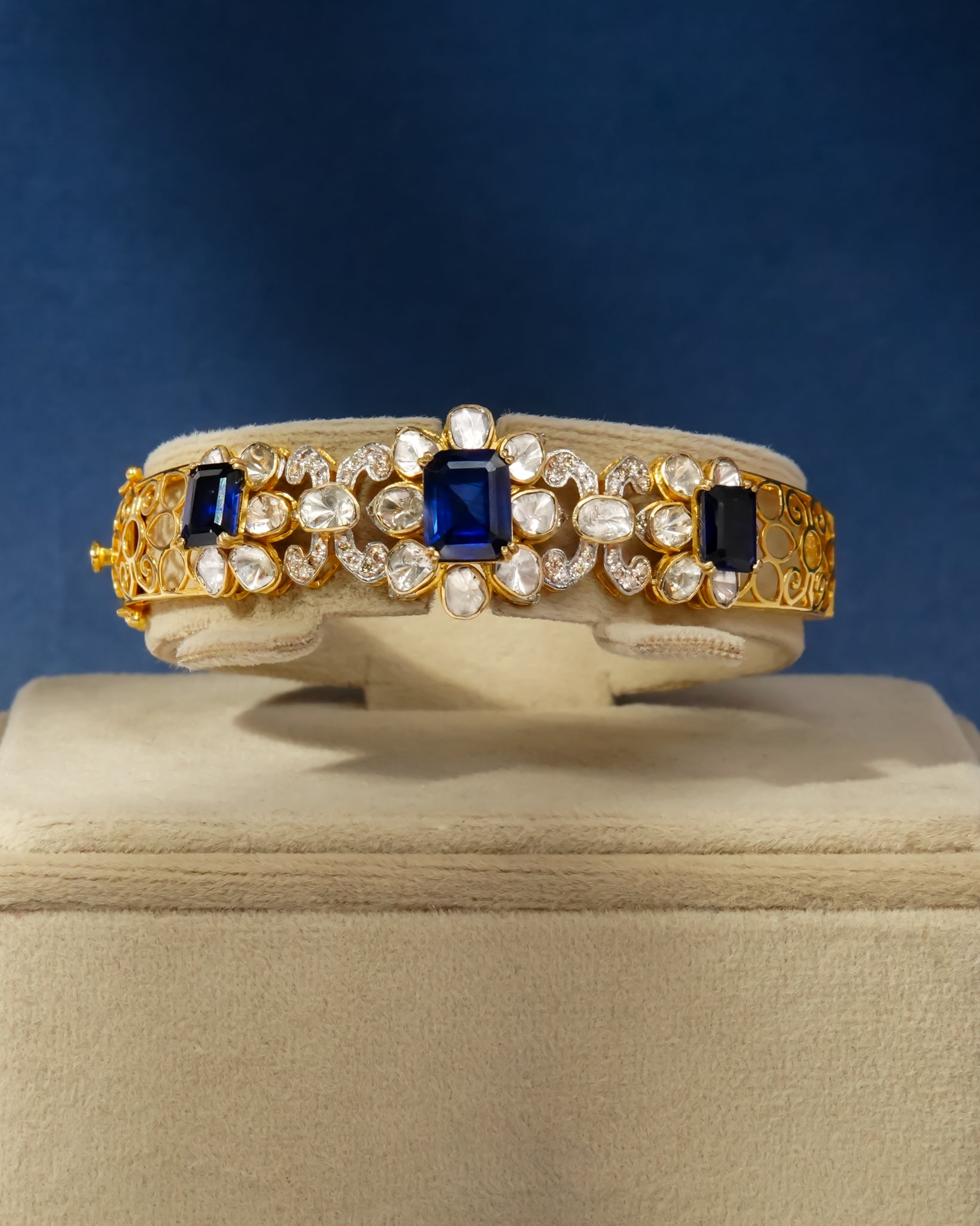 Oakley Polki And Diamond Bangle