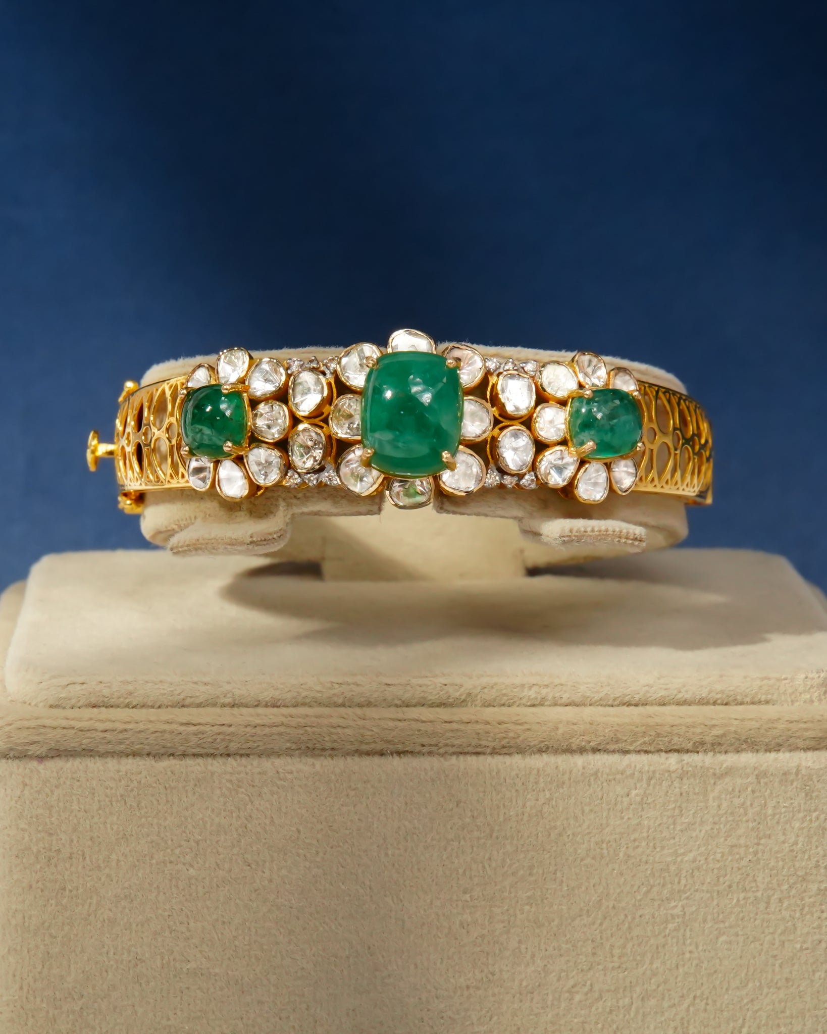 Julia Polki And Diamond Bangle