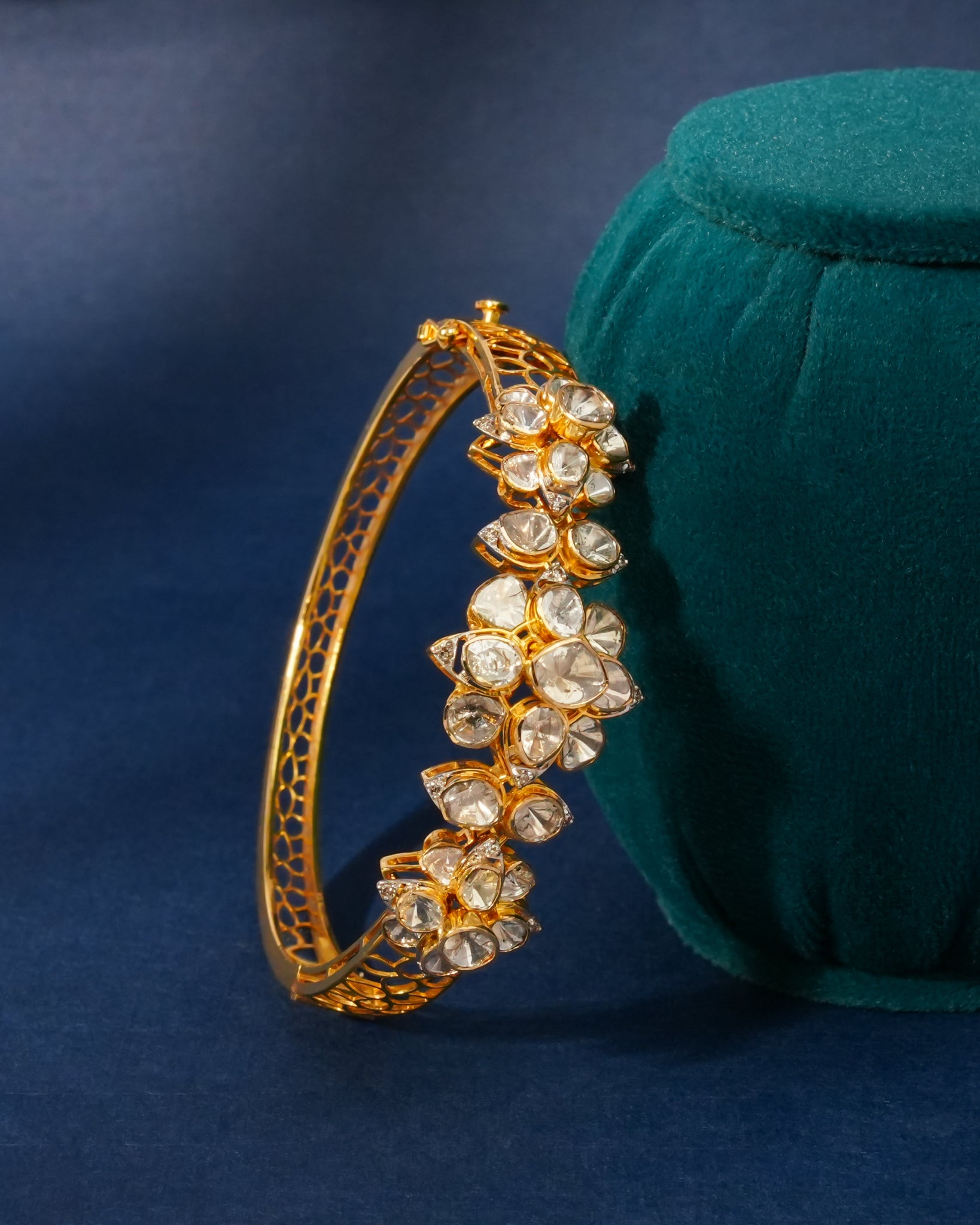 Anne Polki And Diamond Bangle