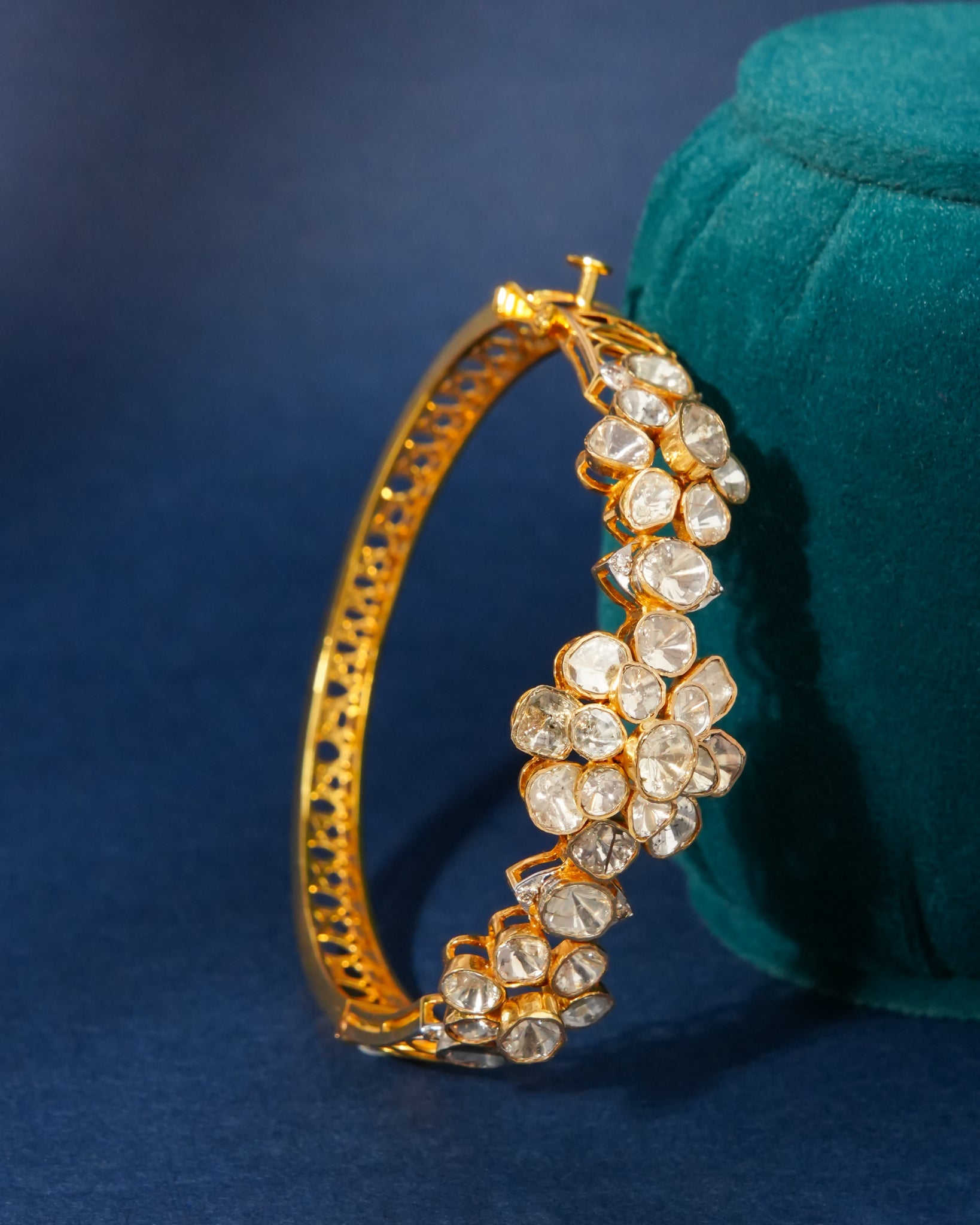Louise Polki And Diamond Bangle