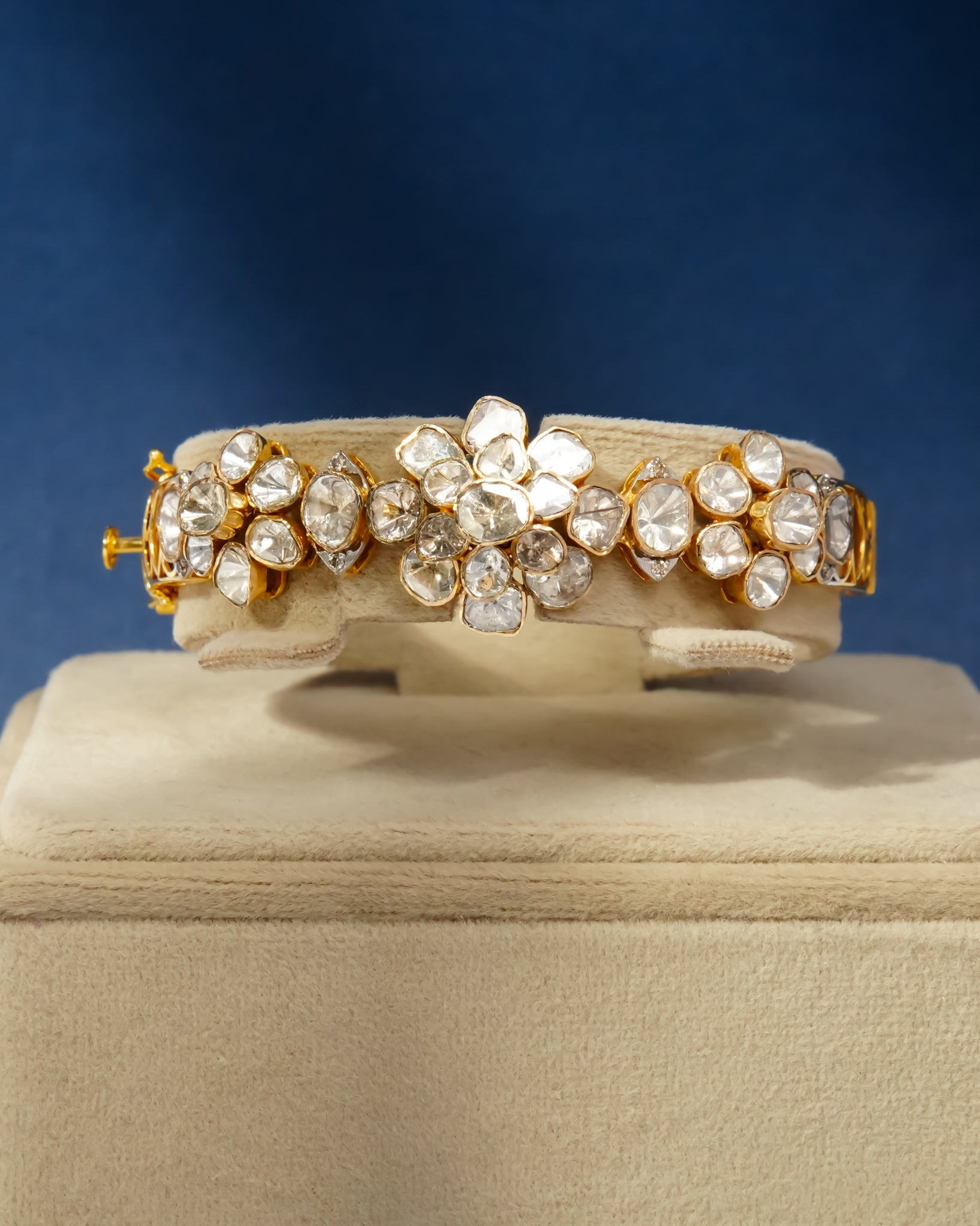 Louise Polki And Diamond Bangle