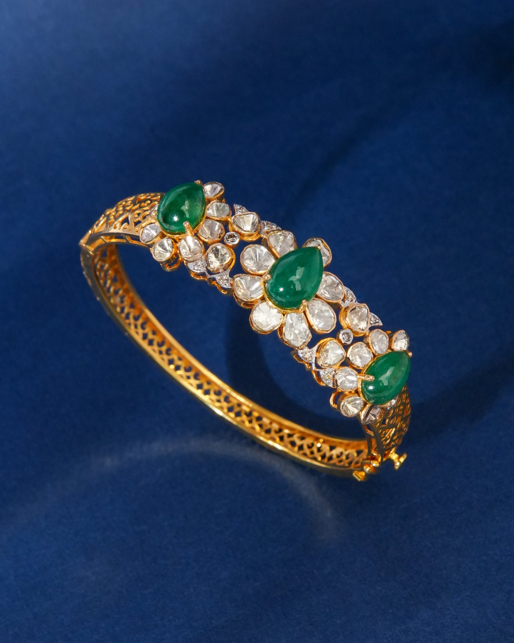 Azalea Polki And Diamond Bangle