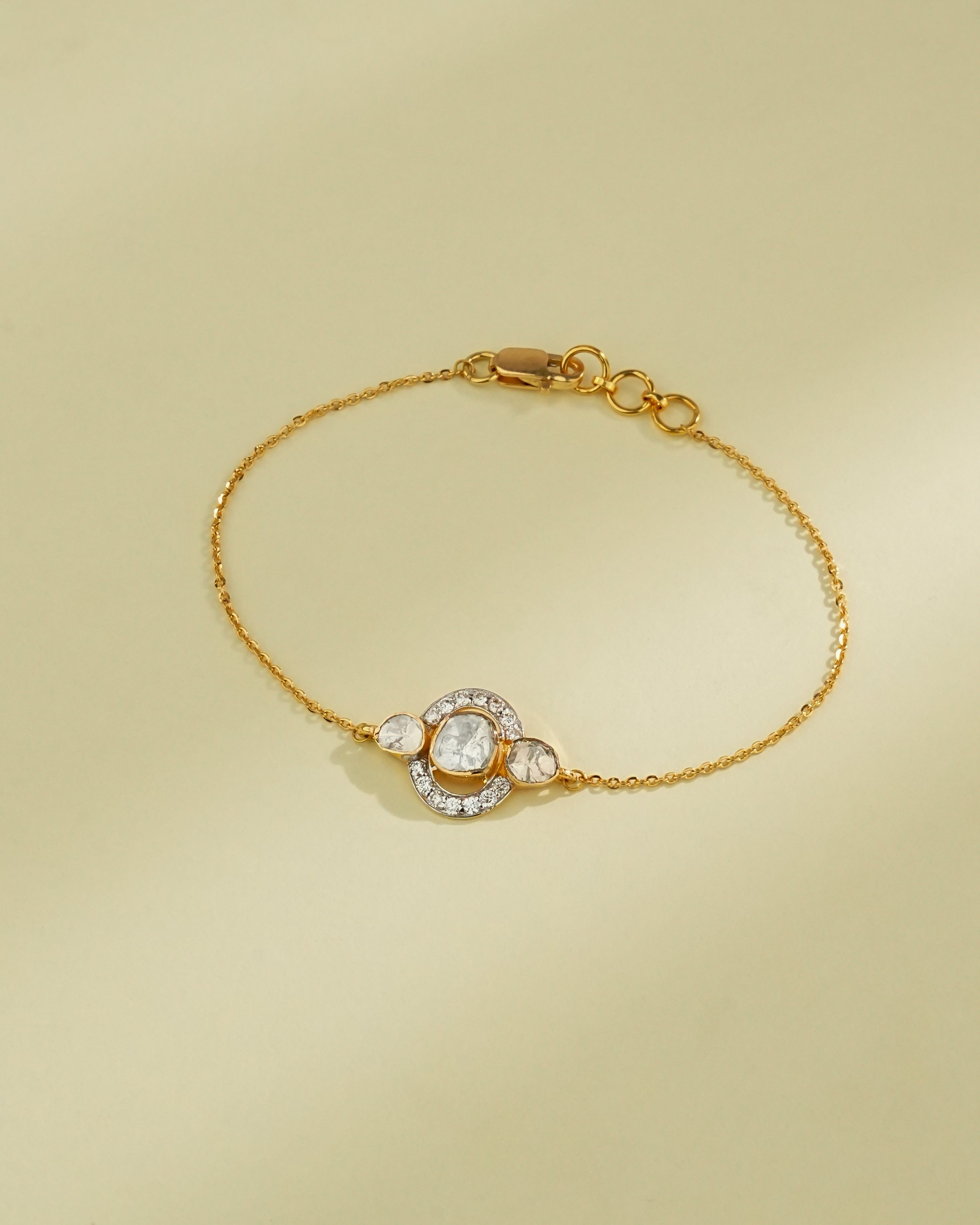 Rushita Polki And Diamond Bangle