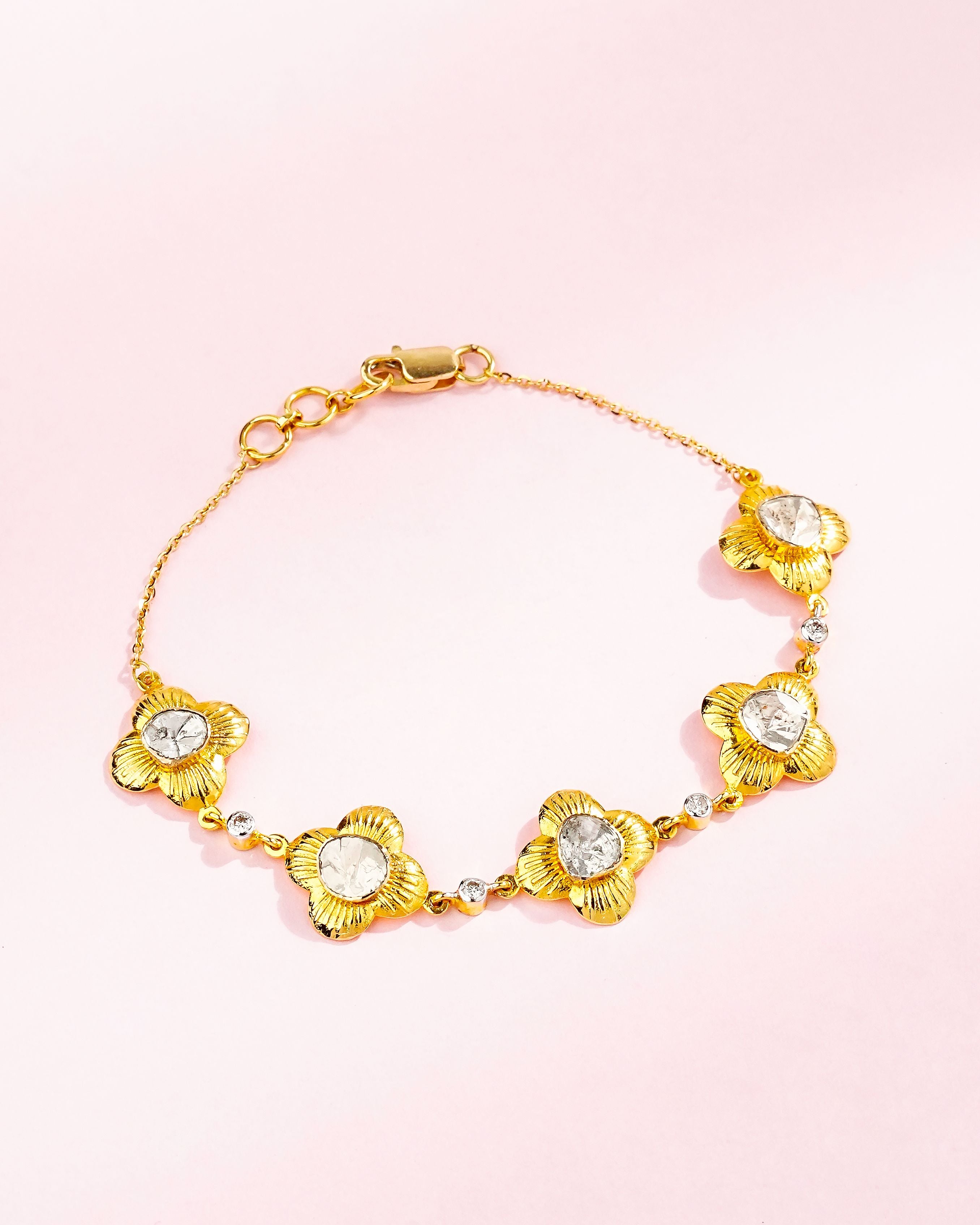 Aashima Polki And Diamond Loose Bracelet