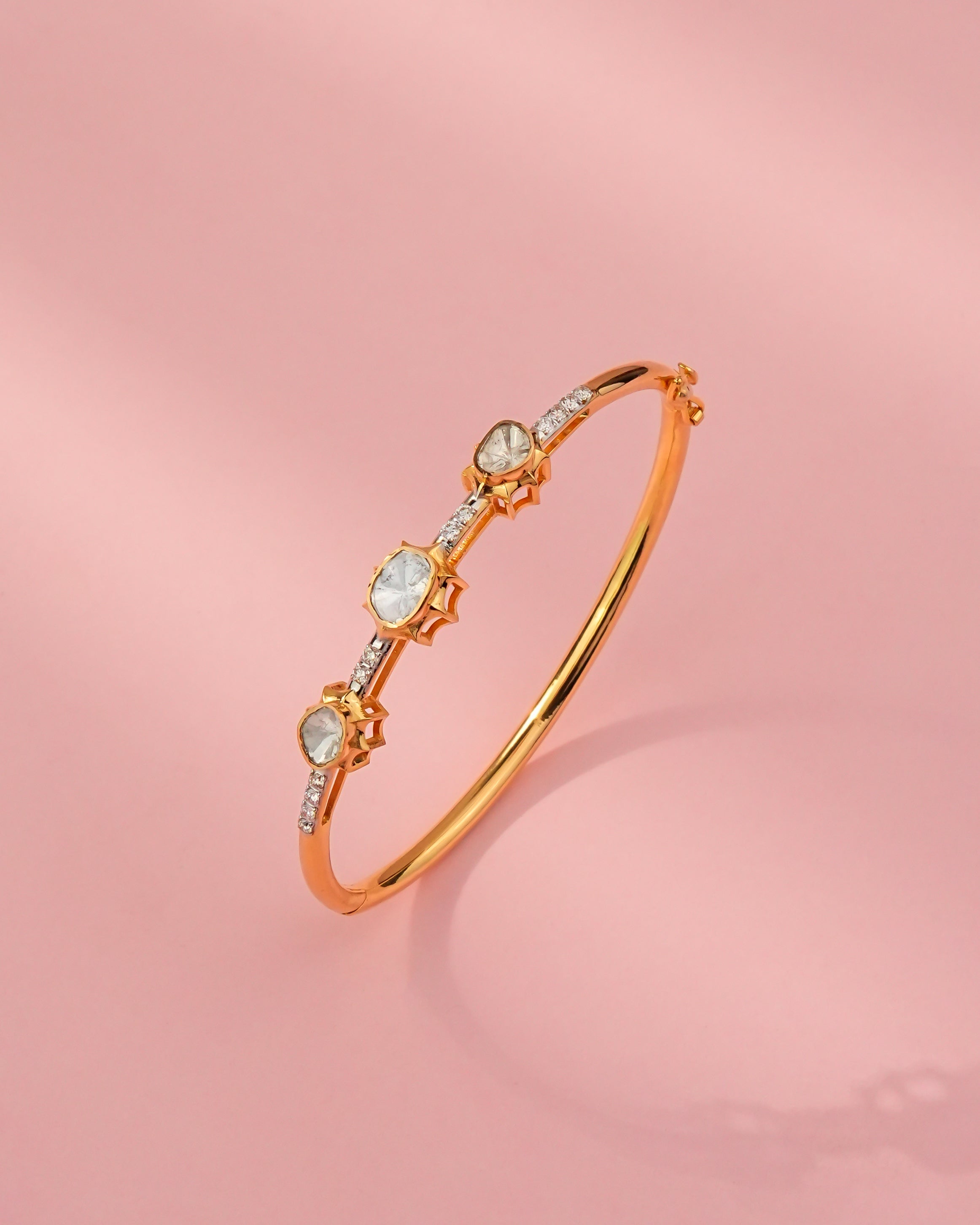 Samiksha Polki And Diamond Bangle
