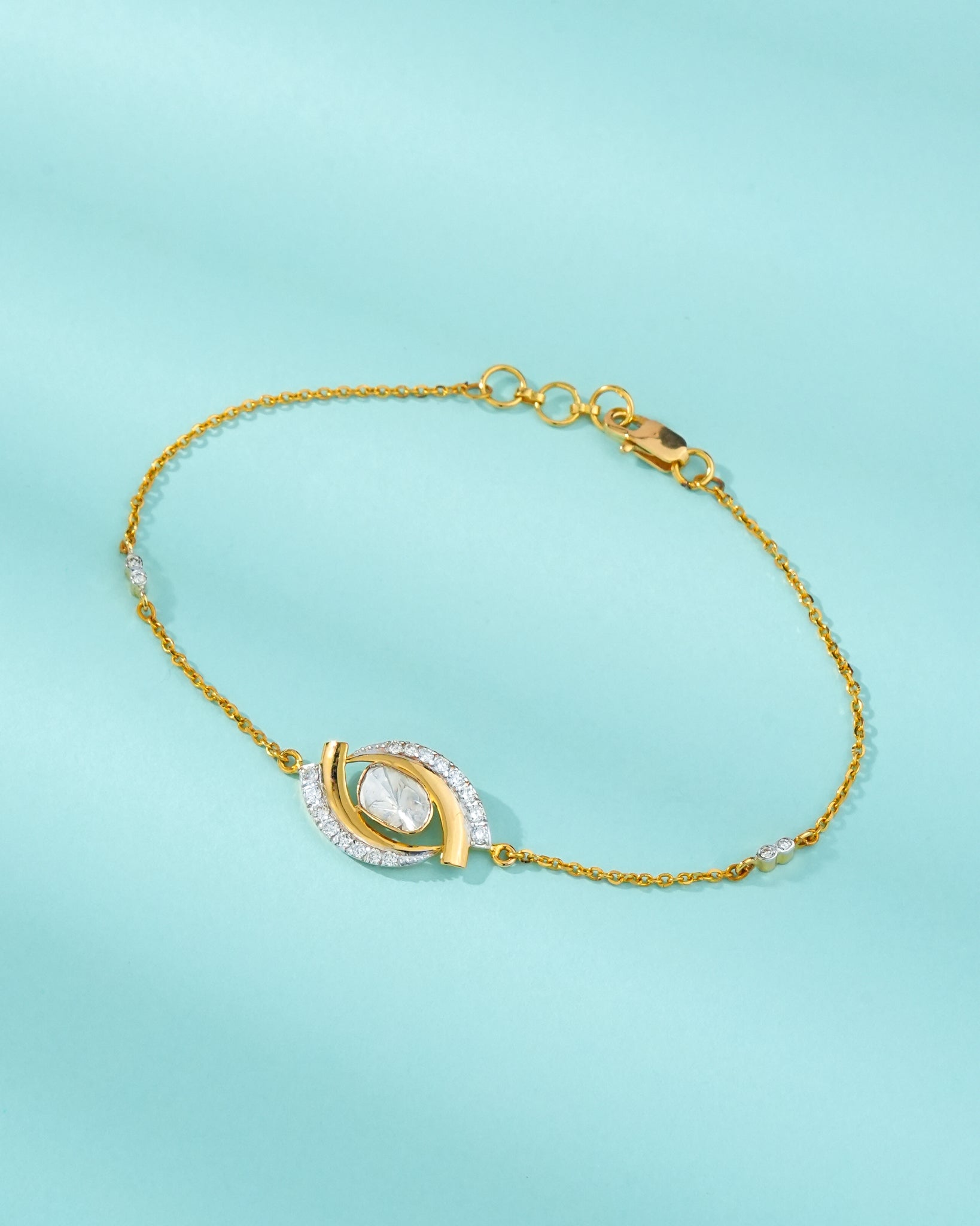 Mehak Polki And Diamond Loose Bracelet