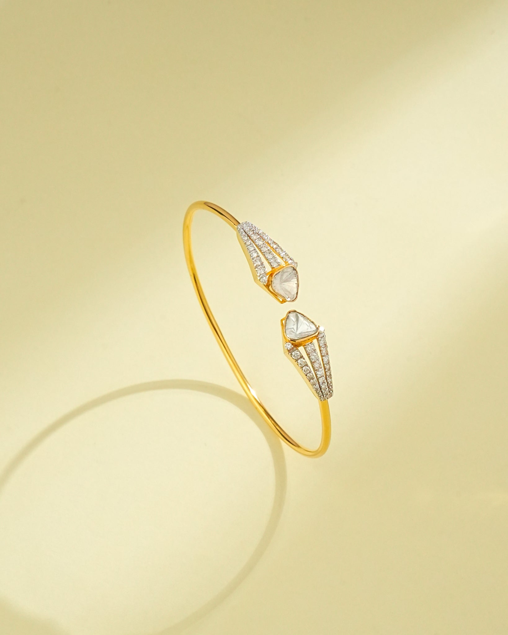 Isha Polki And Diamond Loose Bracelet