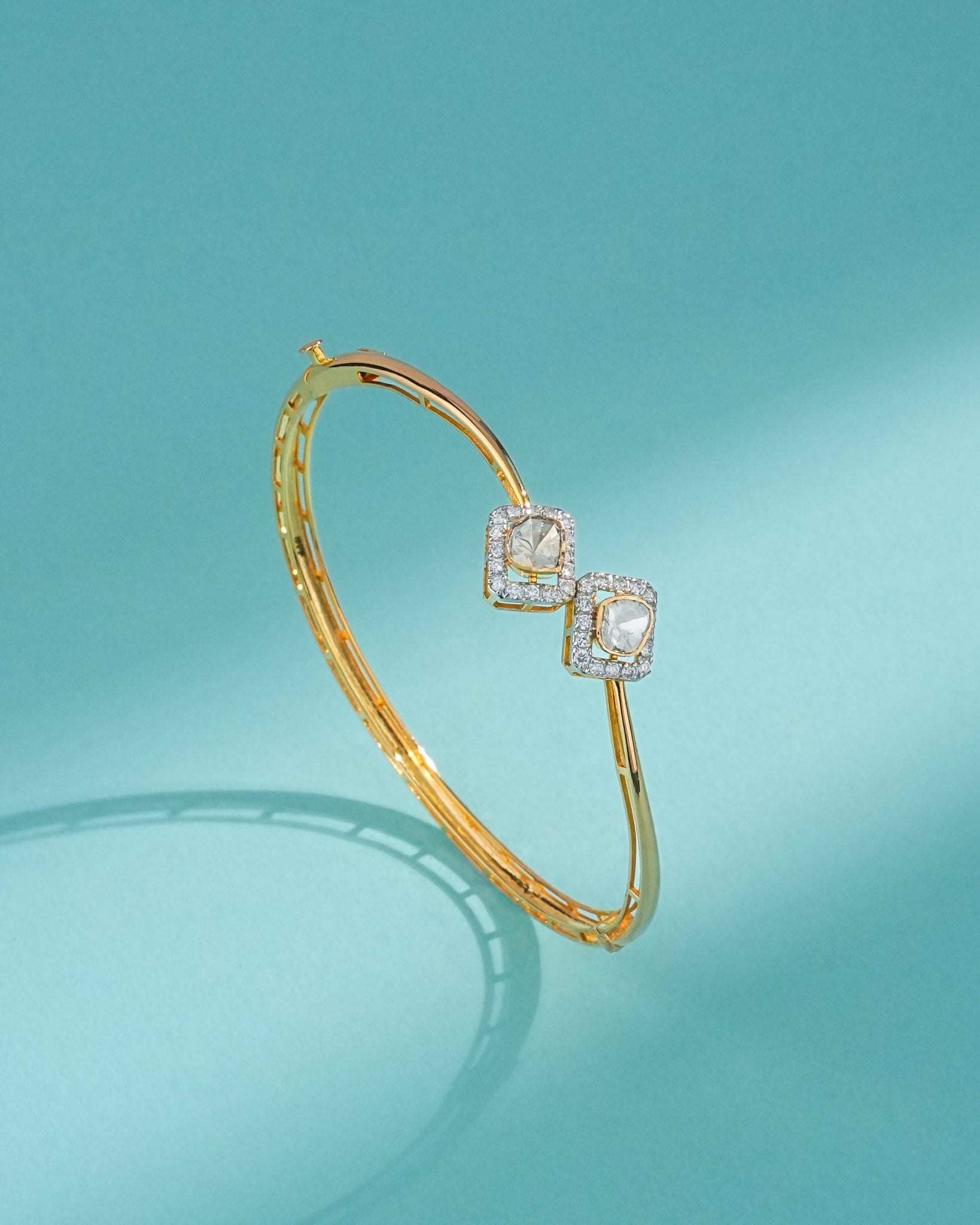 Reena Polki And Diamond Loose Bracelet